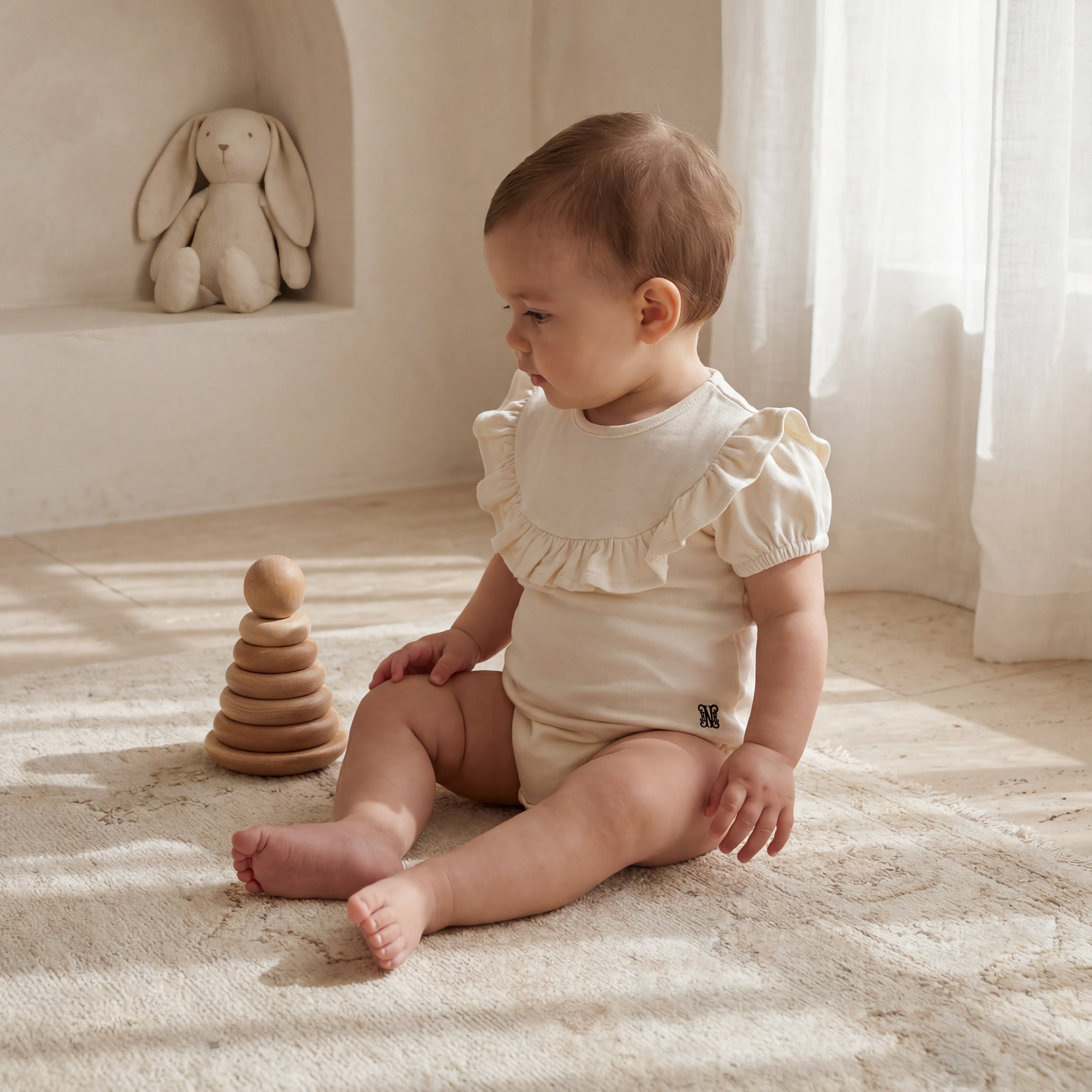 Ruffled Cloud Bodysuit