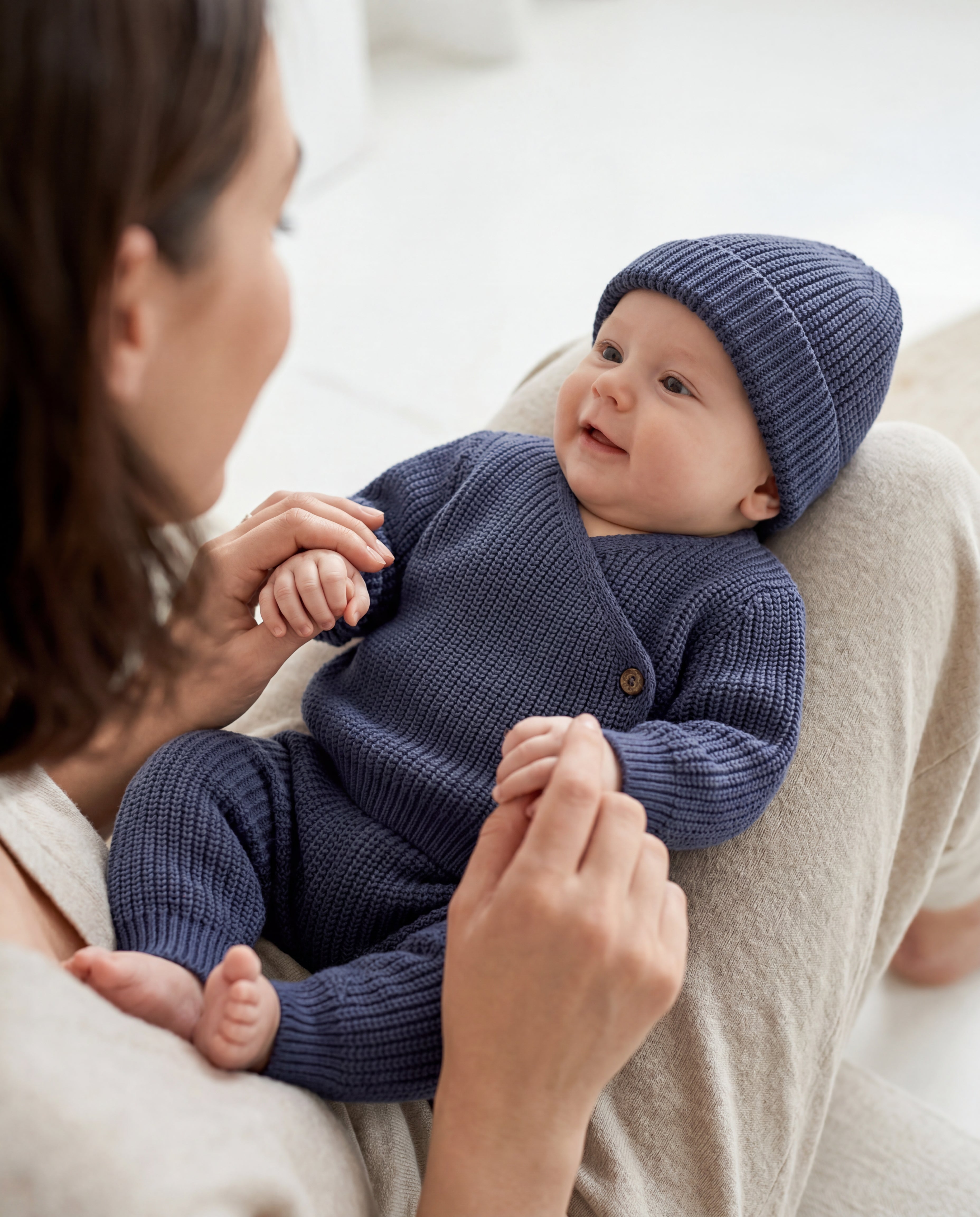 Indigo Knit Set