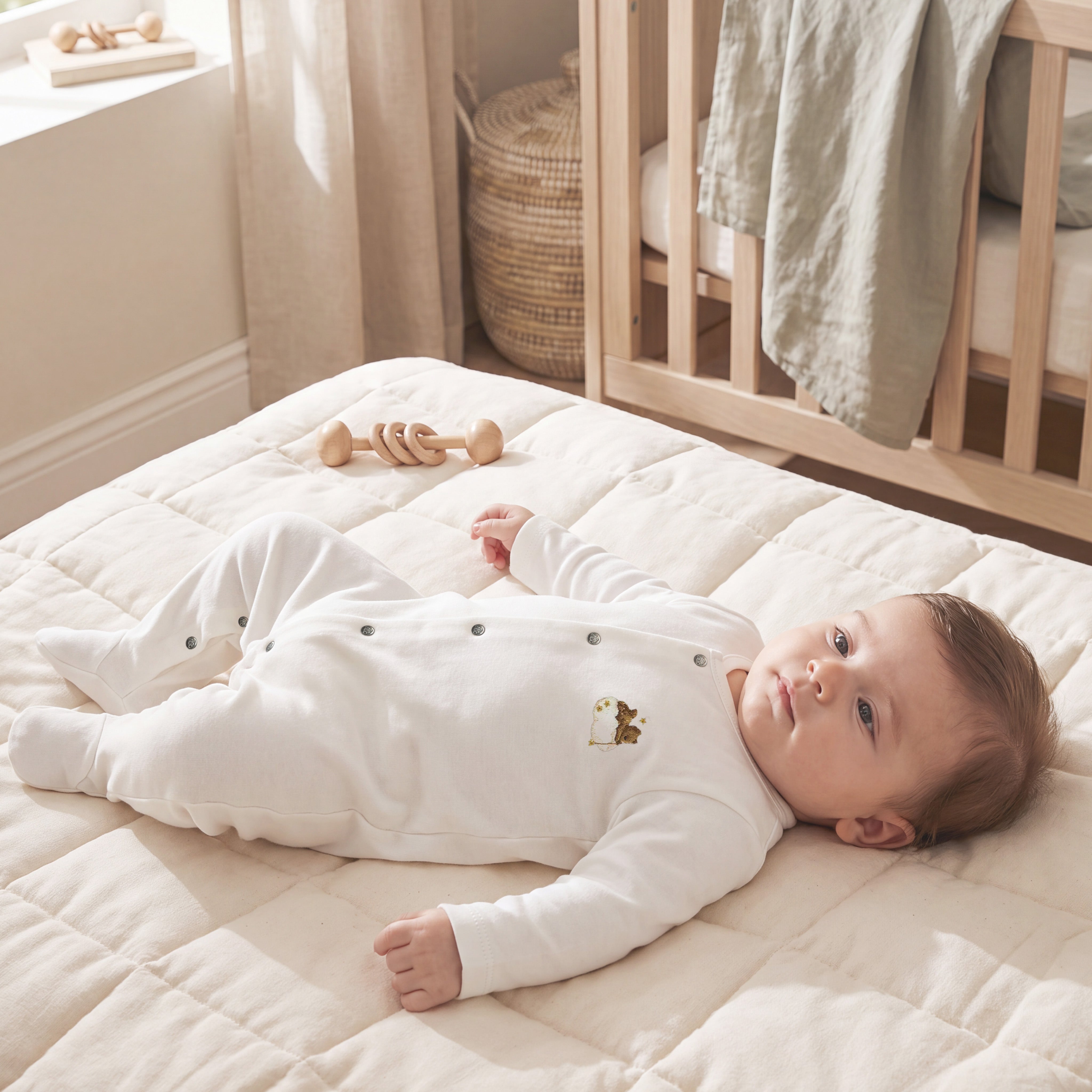 Teddy Embroidered Pajama Jumpsuit