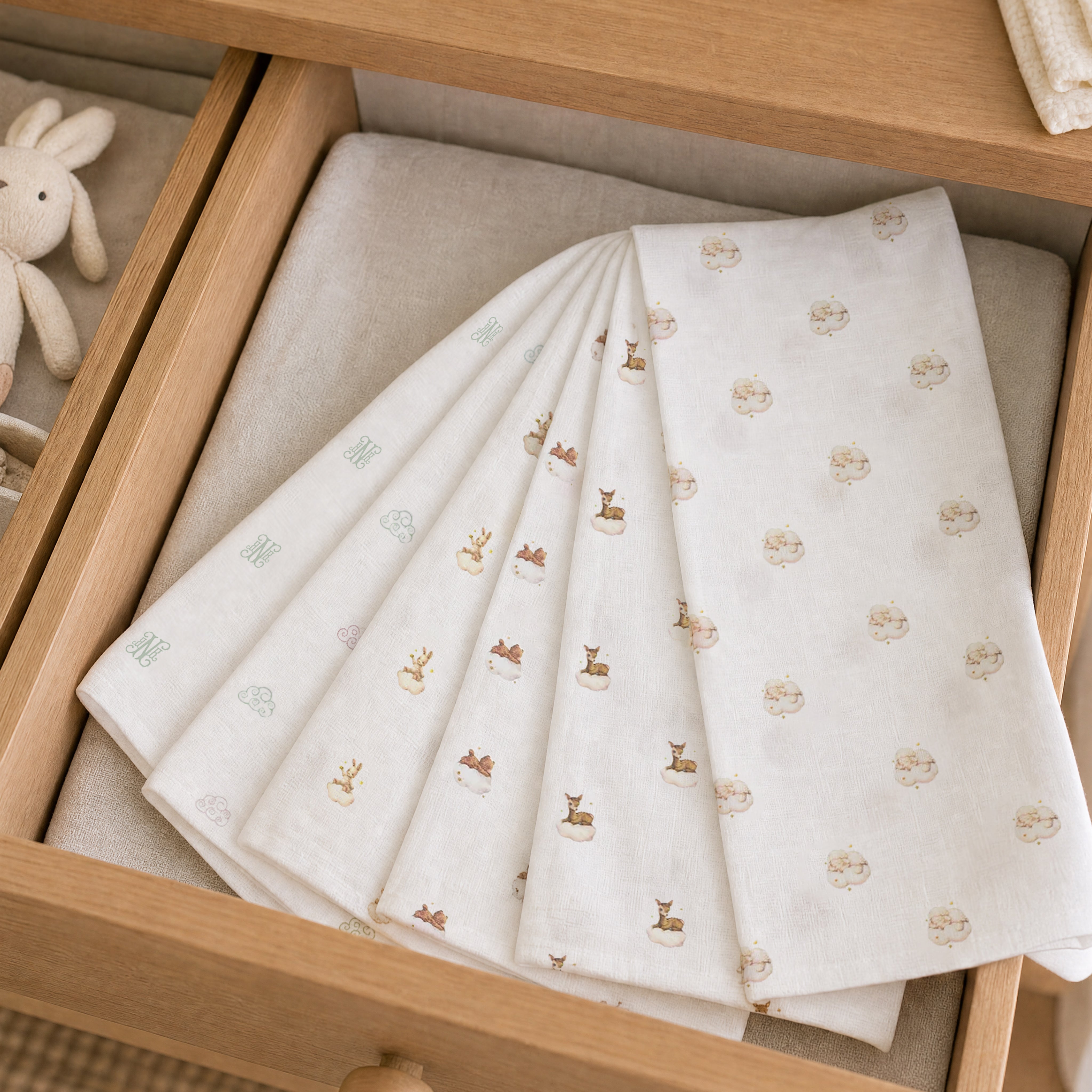 6-piece Muslin Shoulder Cloth Set