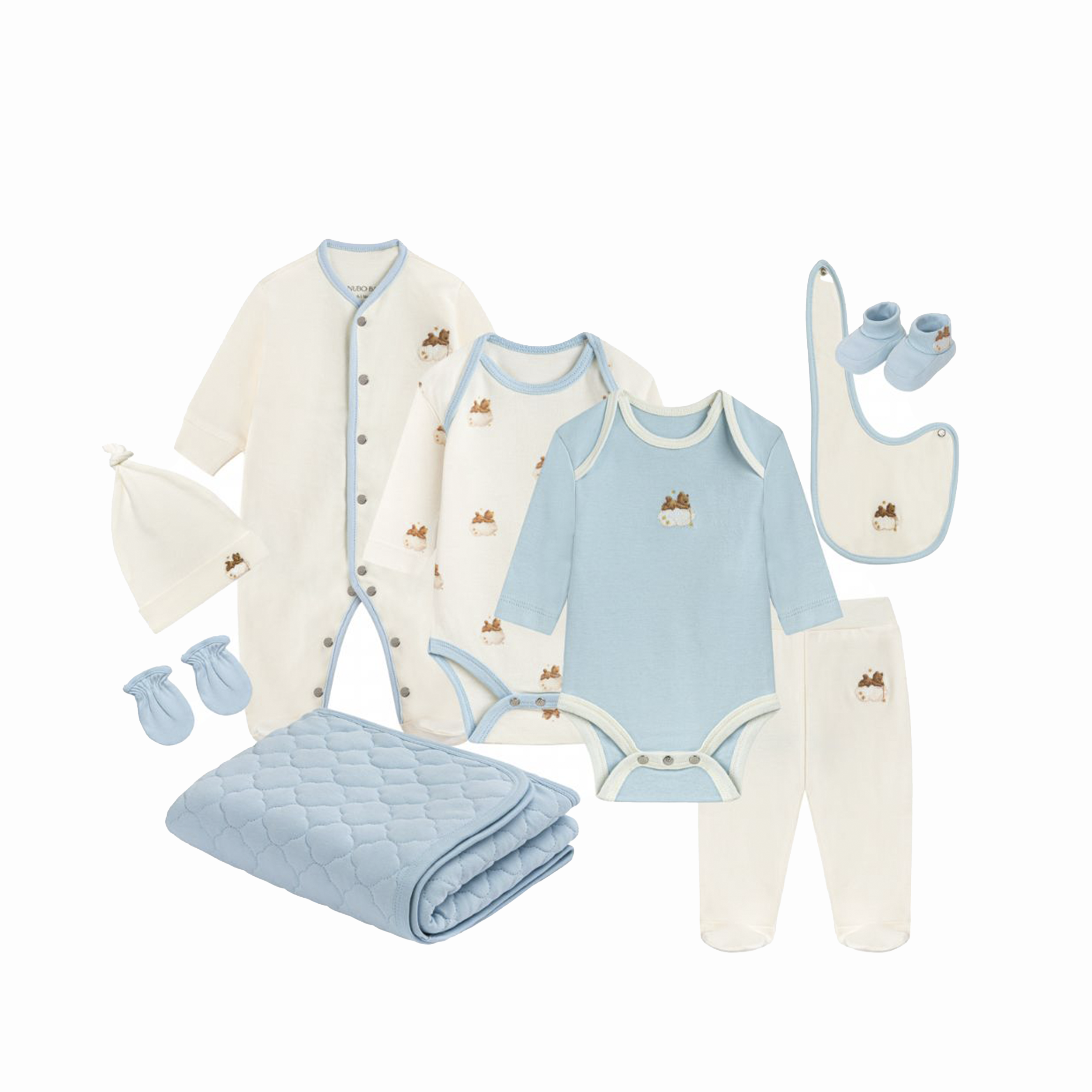 9-Piece Luxury Newborn Set - Teddy