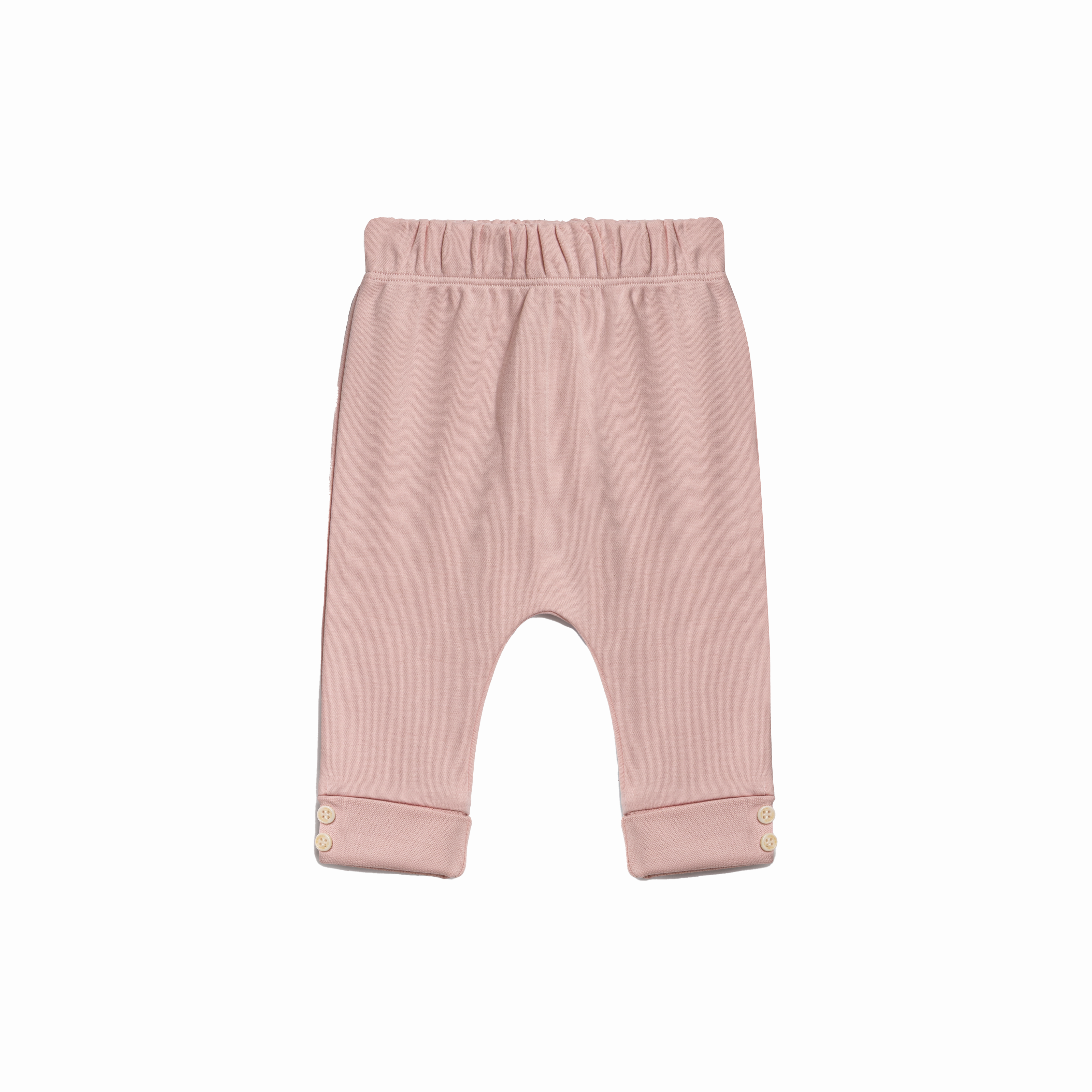 Buttoned Hem Baby Leggings