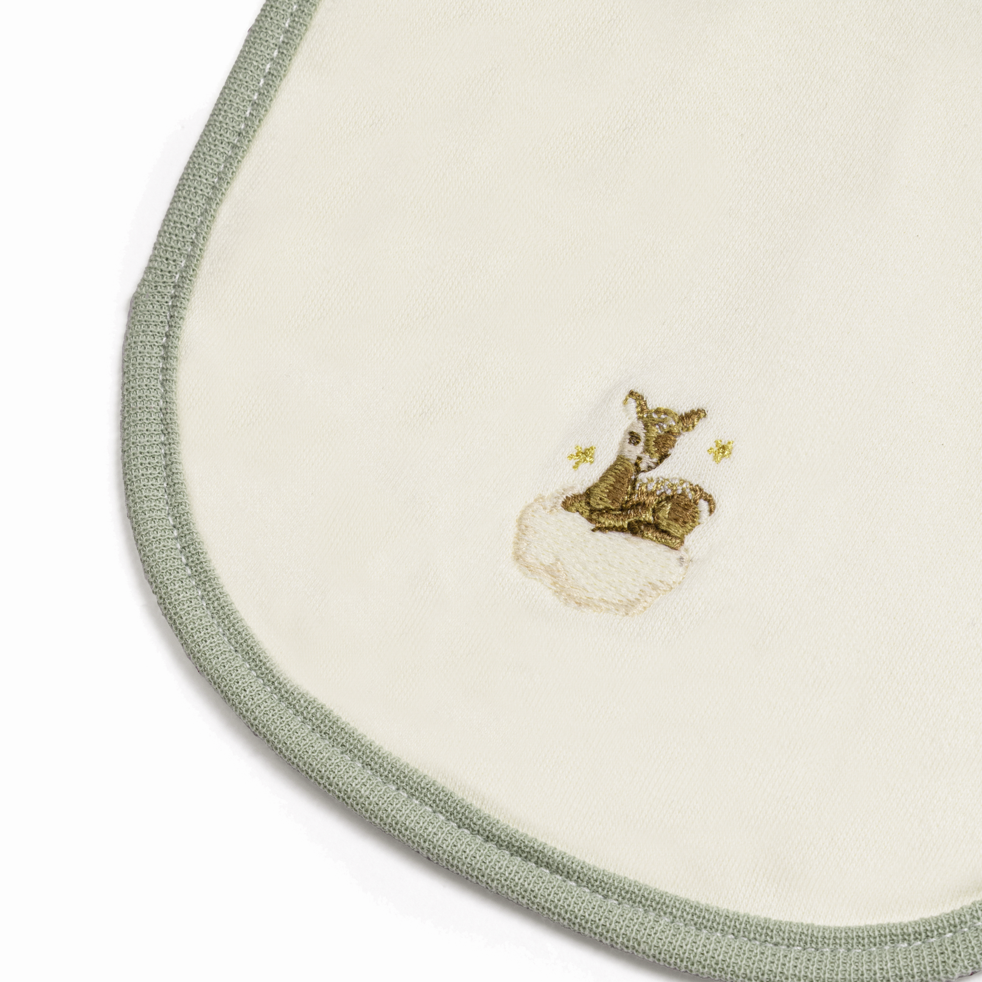 Deer Embroidered Bib