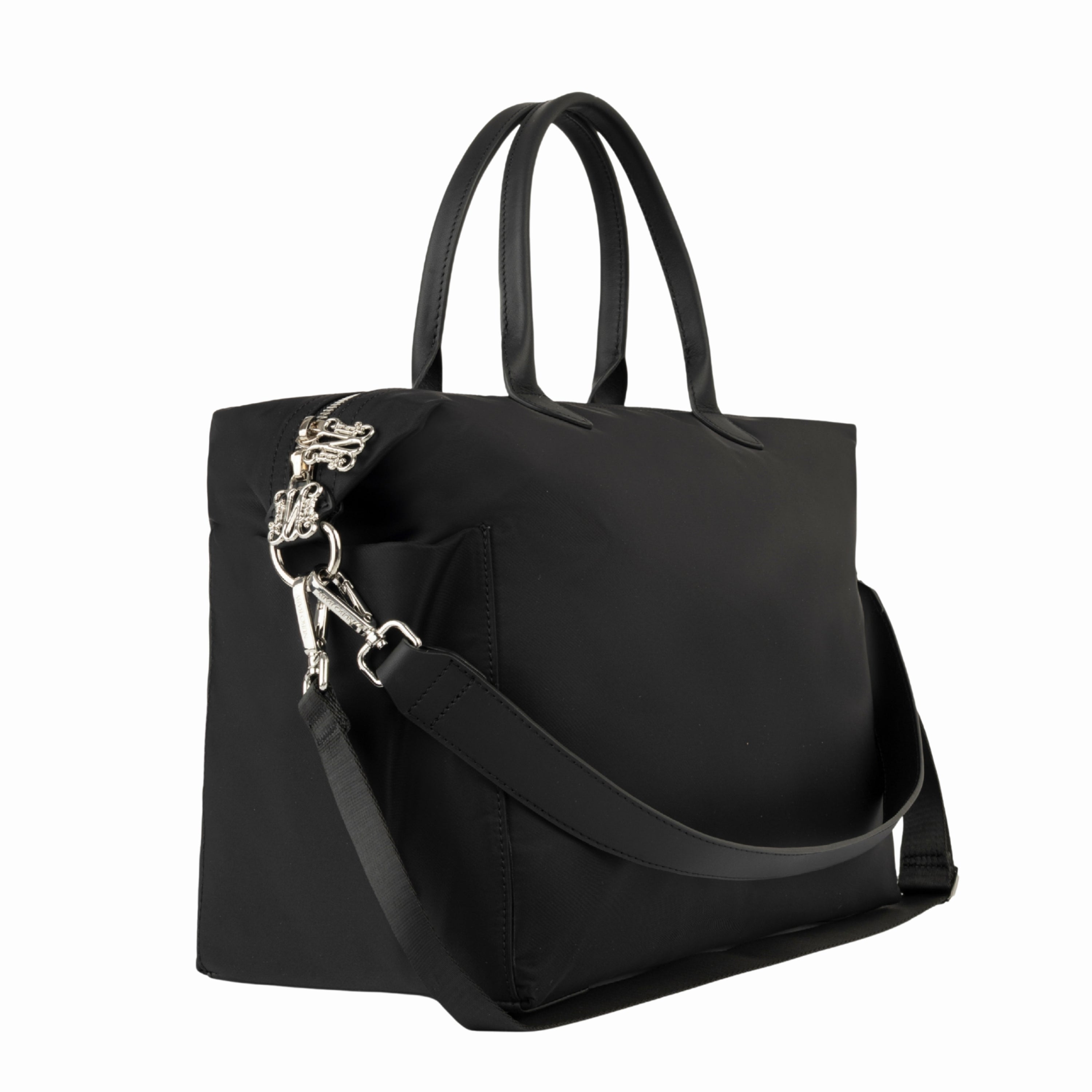 Monogram Black Diaper Bag