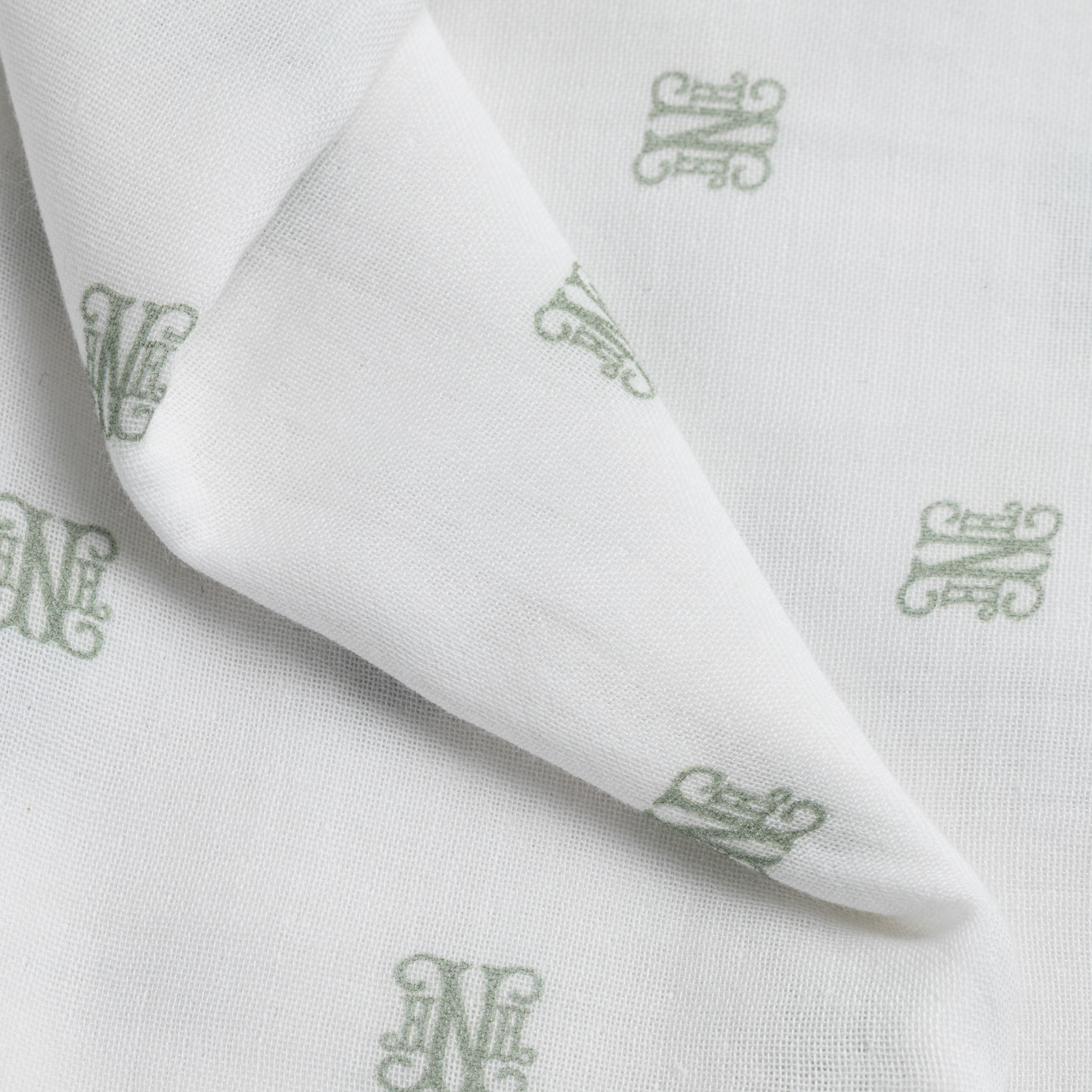 Muslin Monogram Print Blanket