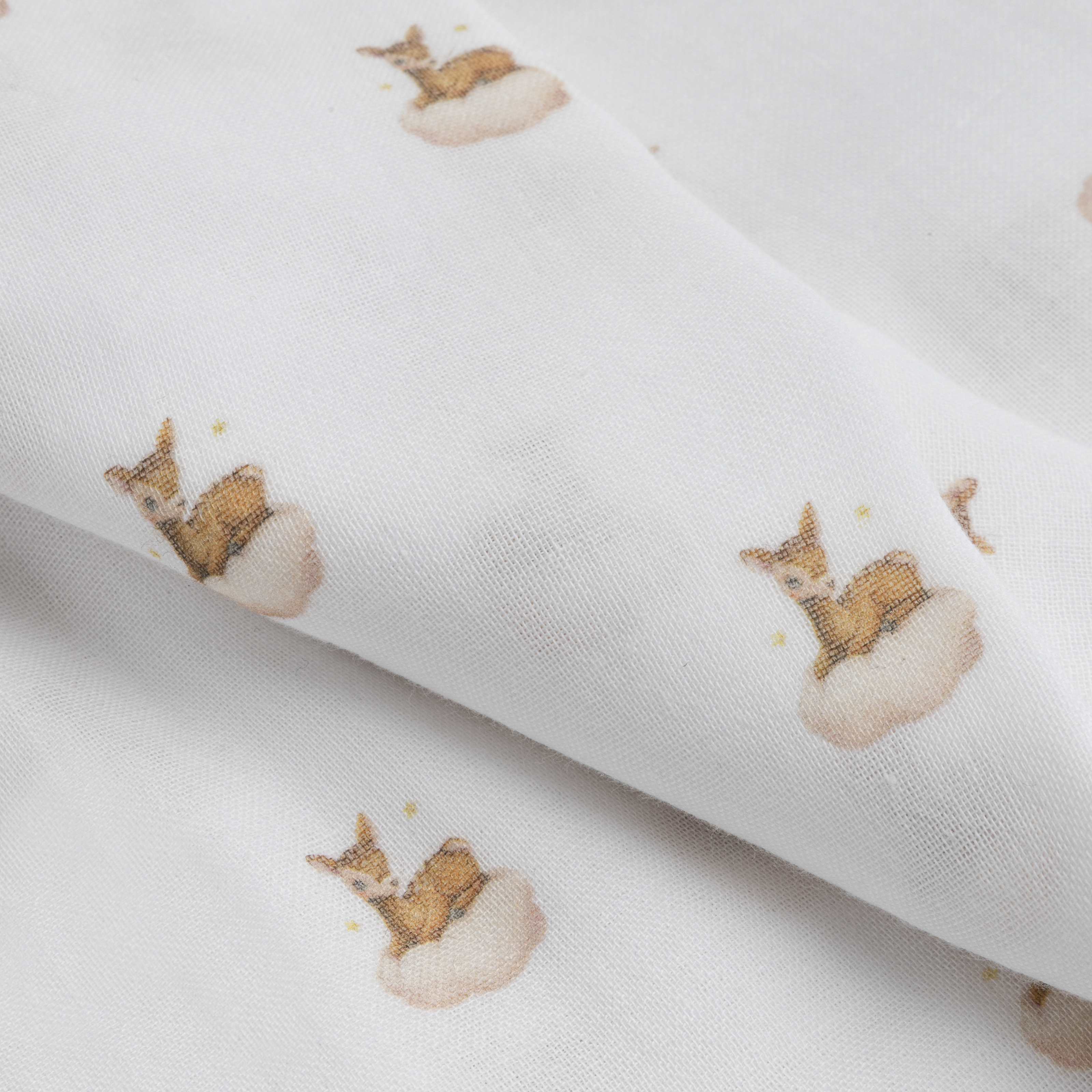 Muslin Deer Print Blanket