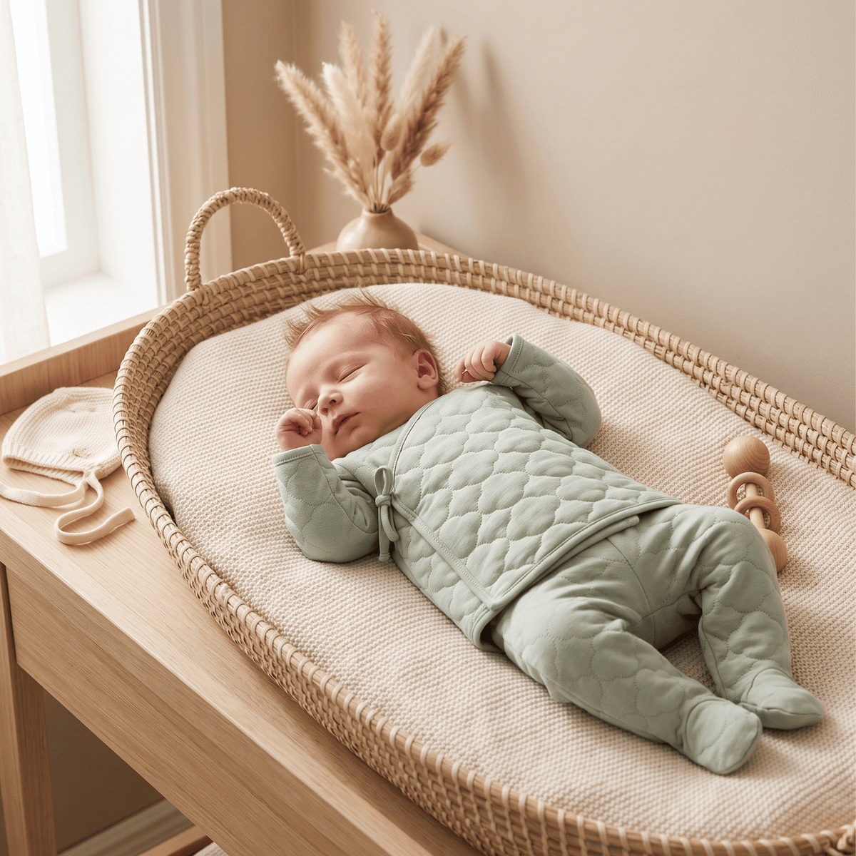 Cloud Quilted Green Pants