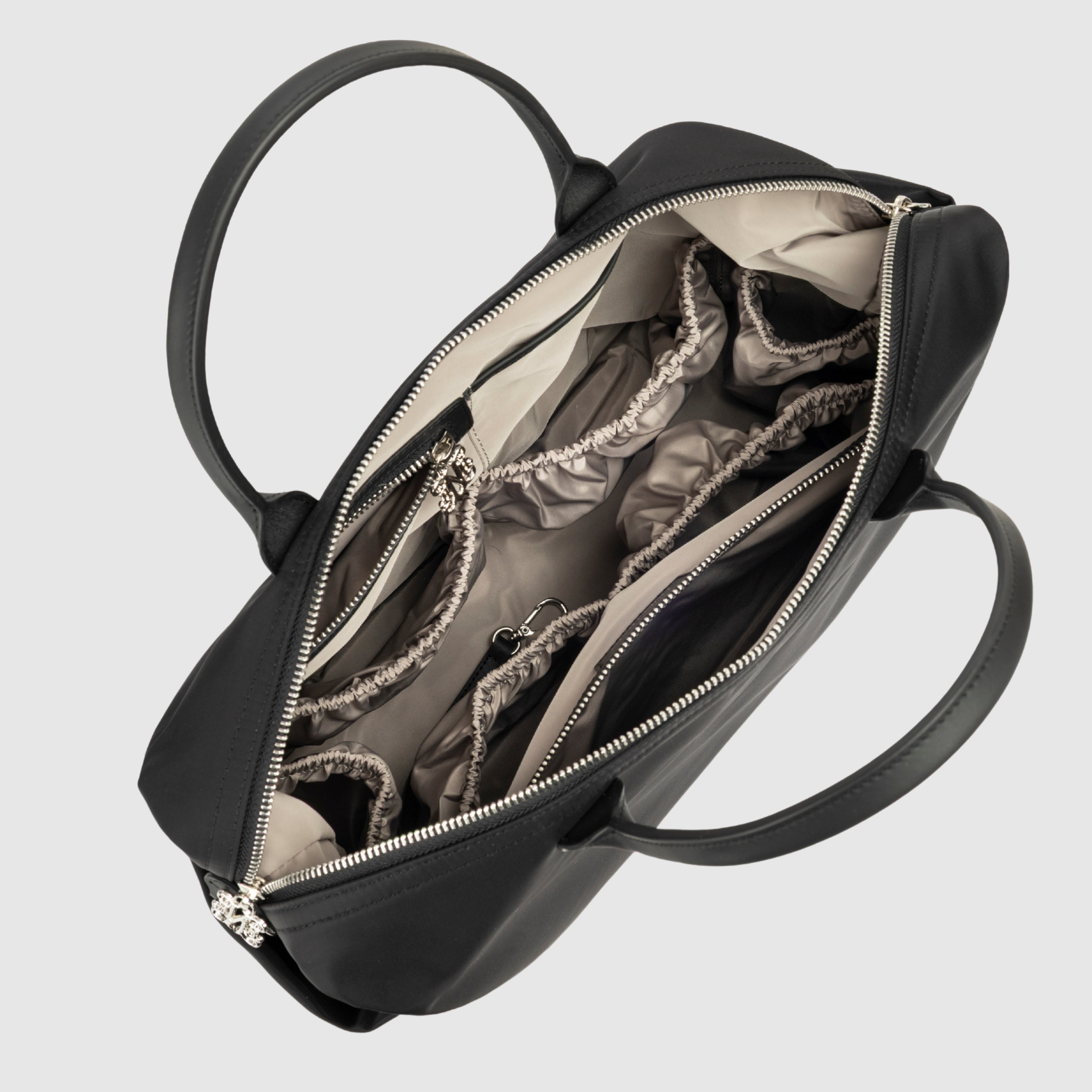 Monogram Black Diaper Bag