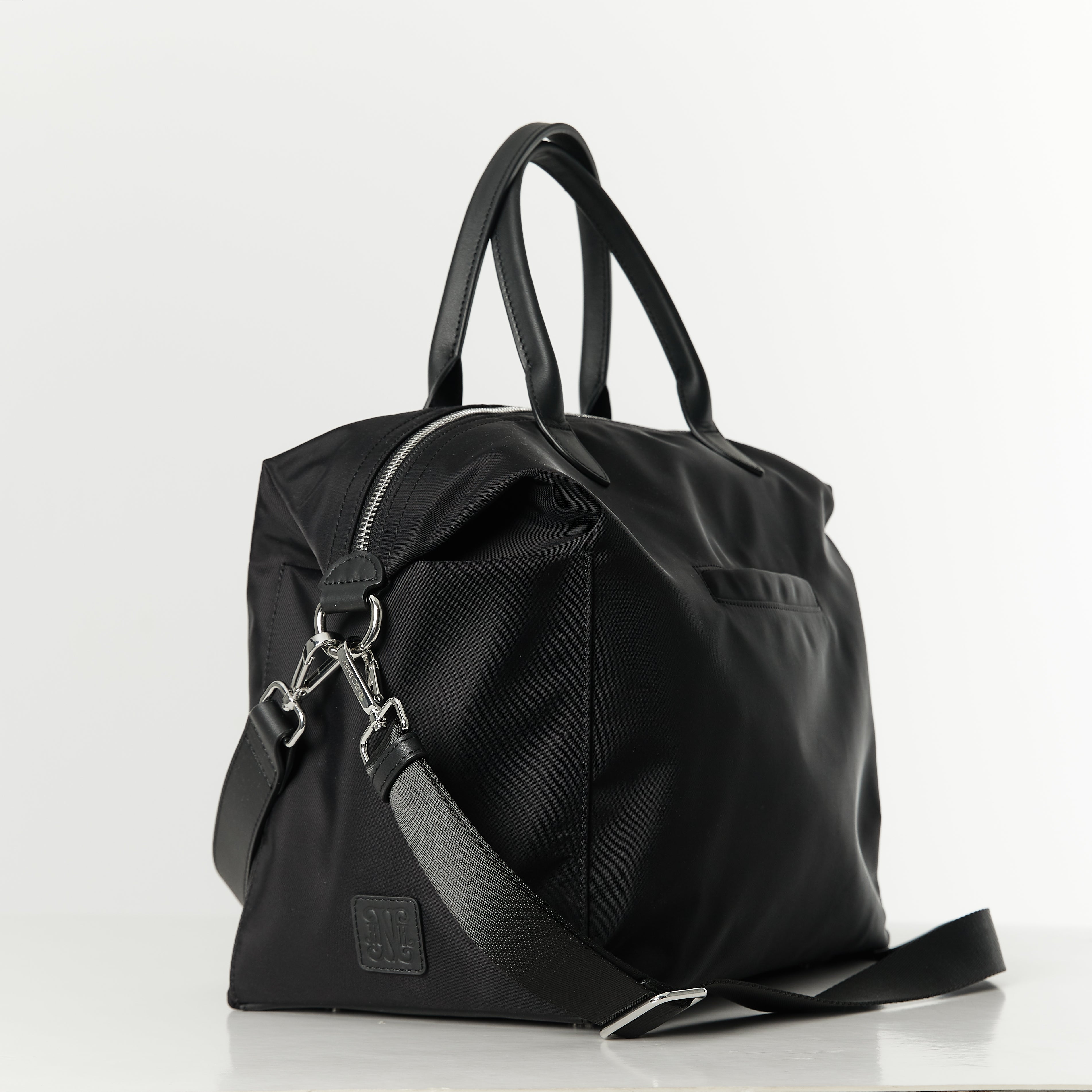 Monogram Black Diaper Bag
