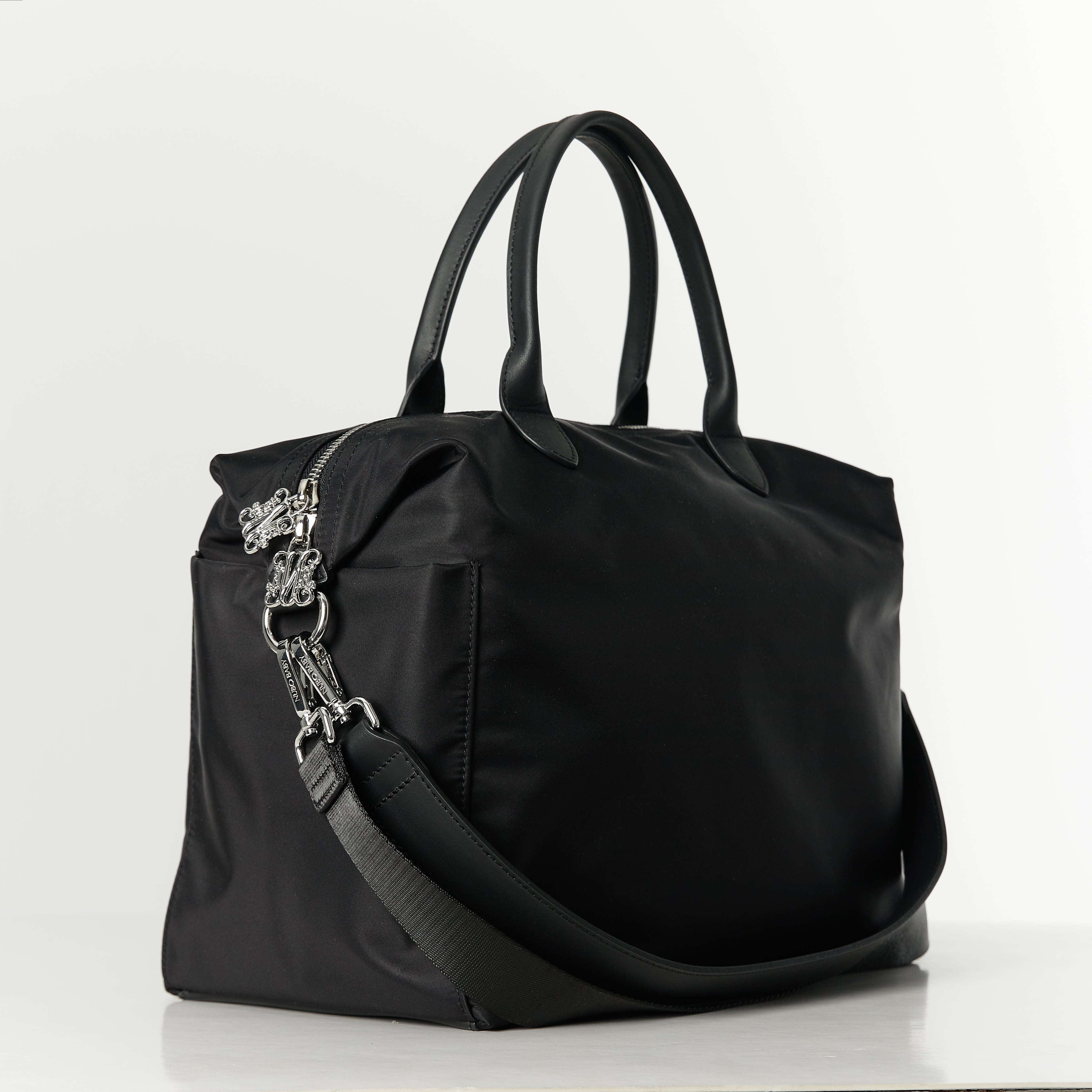 Monogram Black Diaper Bag