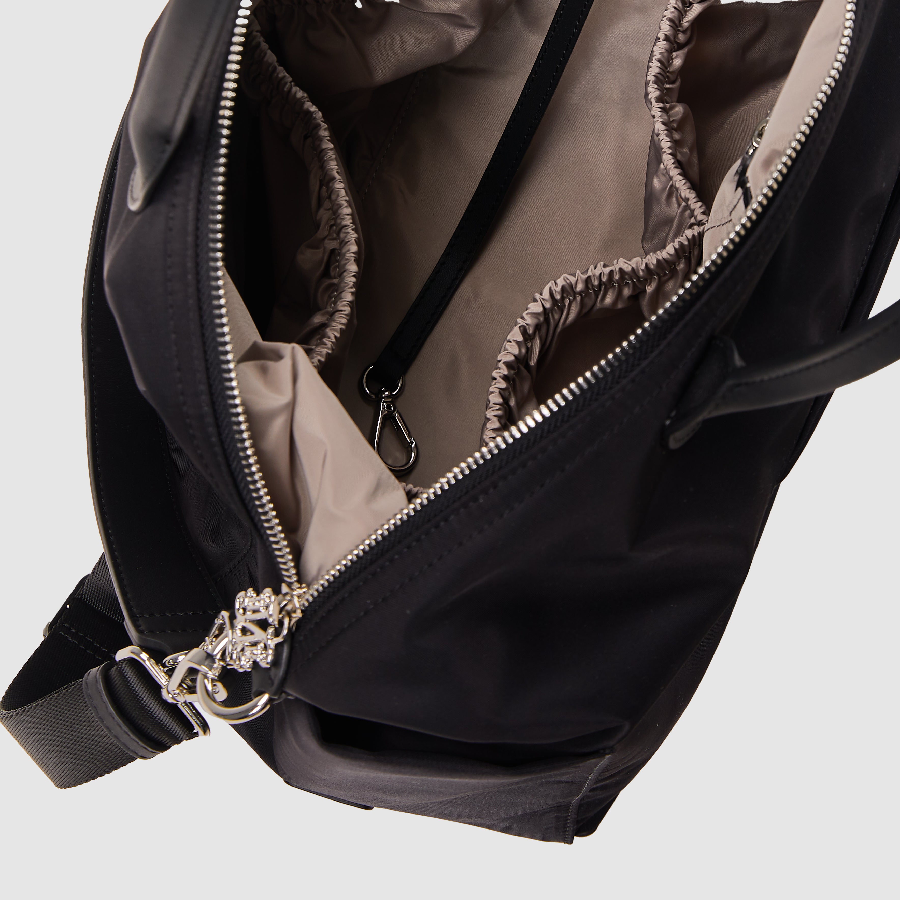 Monogram Black Diaper Bag