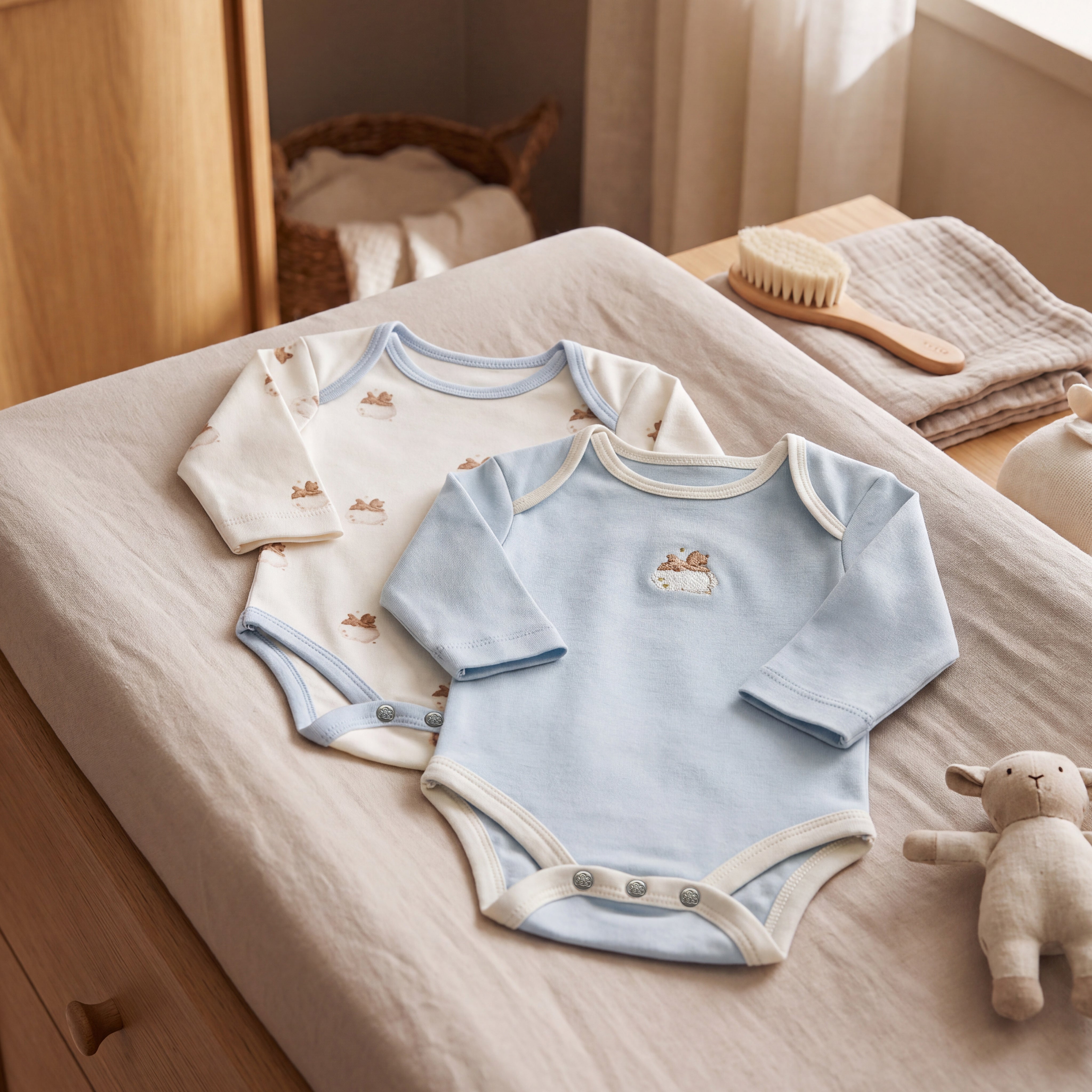 2-Piece Teddy Bodysuit Set