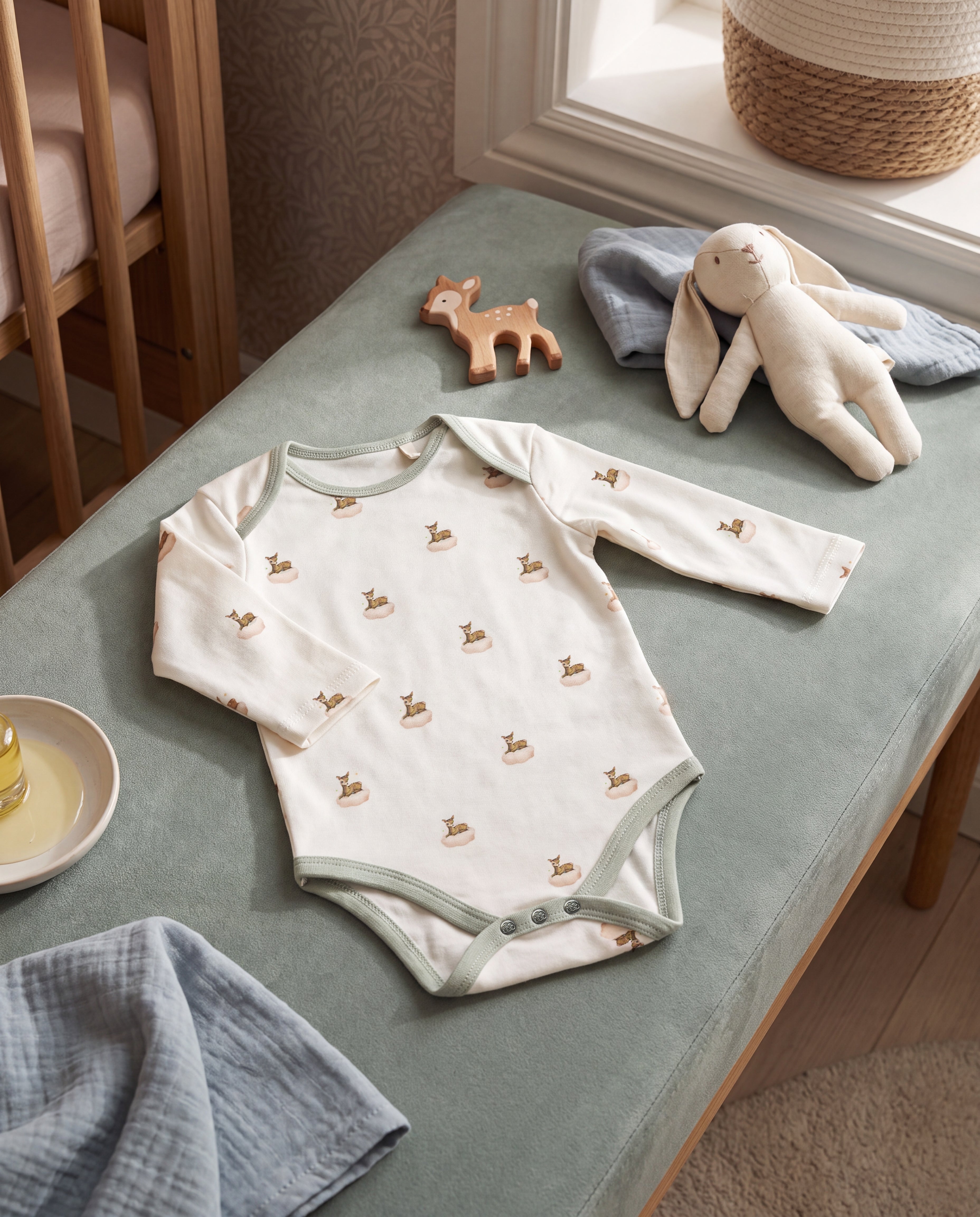 Deer Print Bodysuit