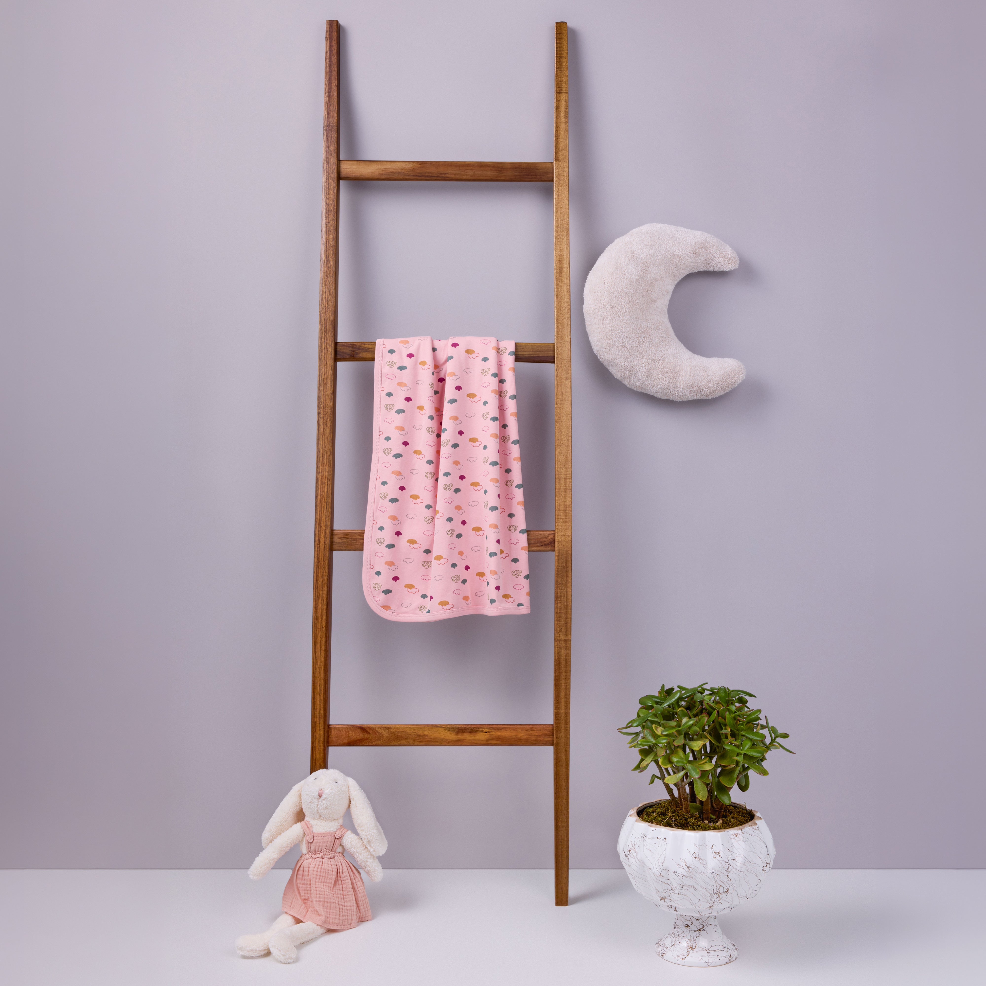 Cloud Print Baby Blanket