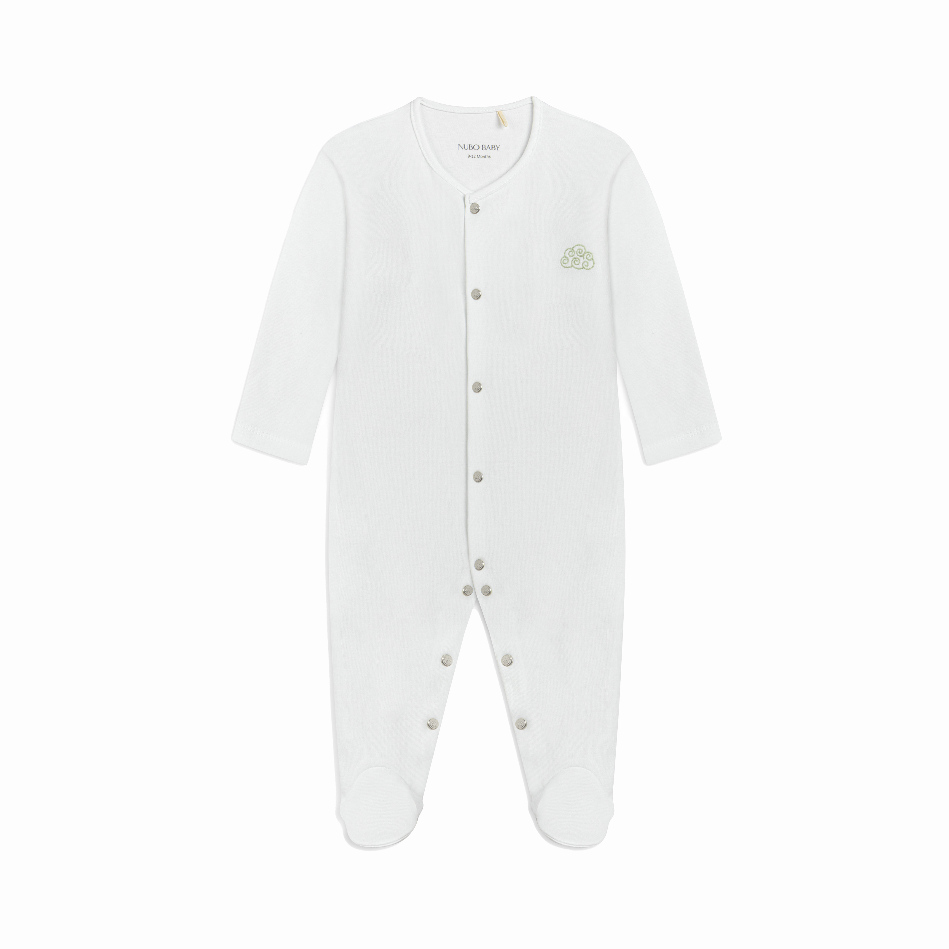 Cloud Embroidered Pajama Jumpsuit