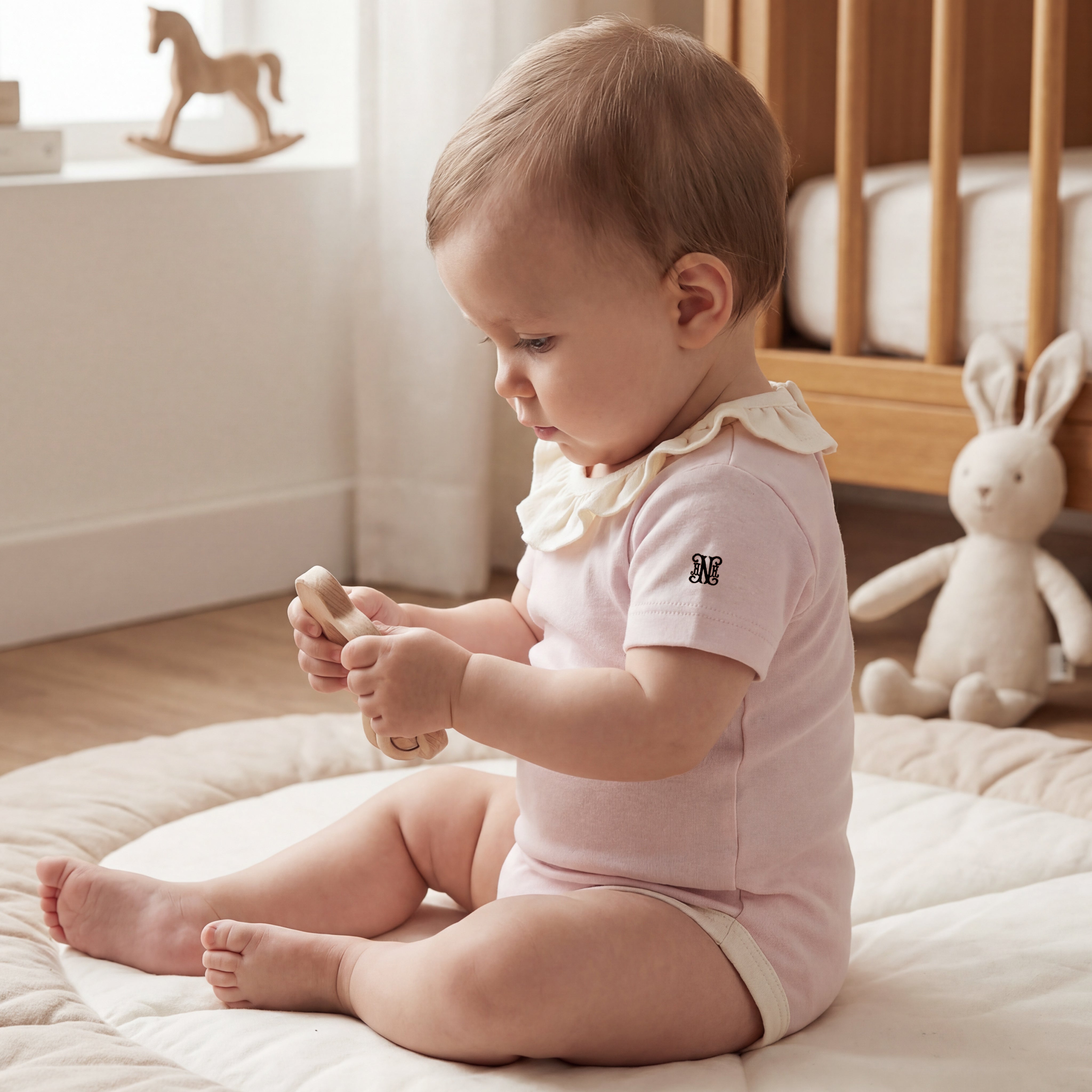 Ruffled Neck Sheep Bodysuit