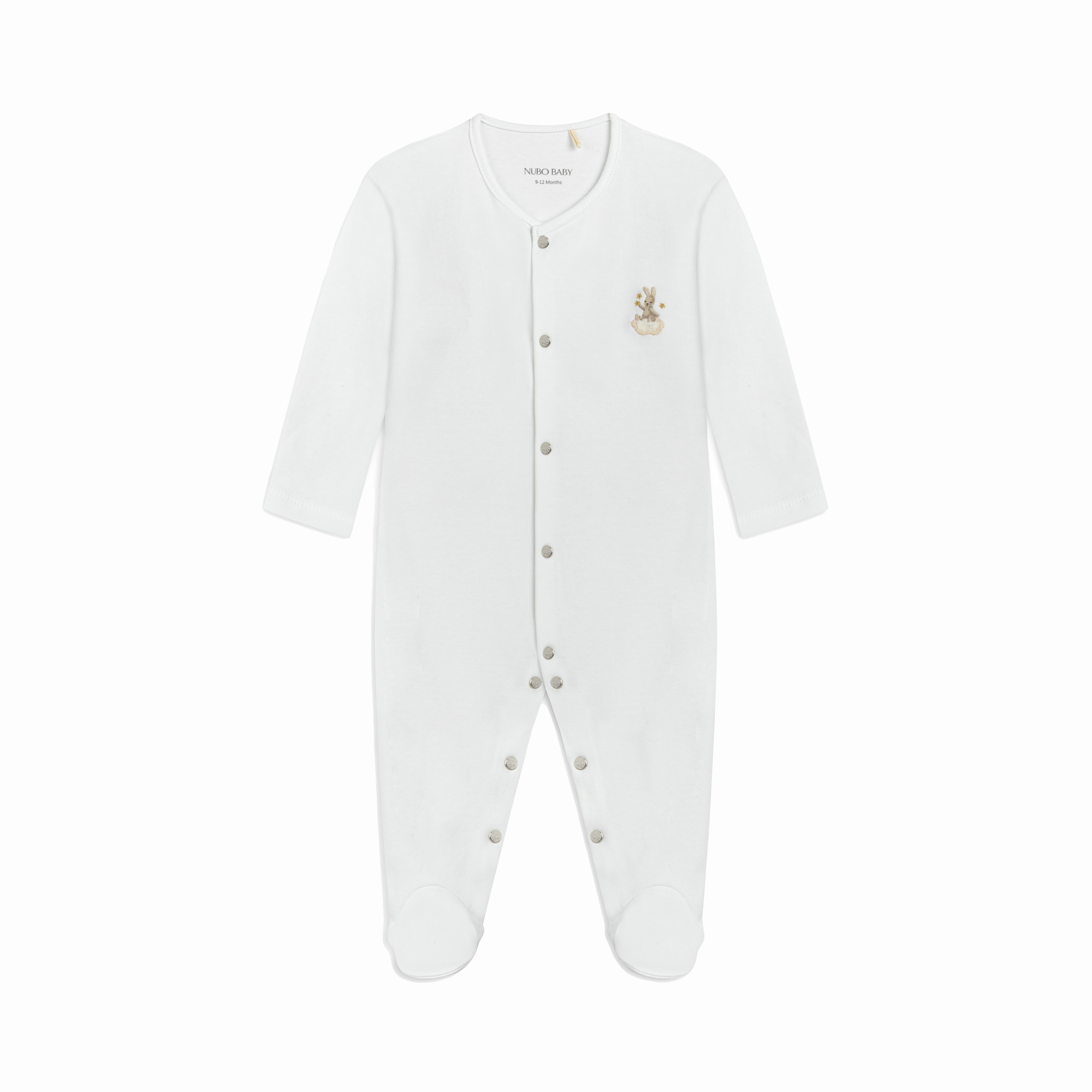 Rabbit Embroidered Pajama Jumpsuit