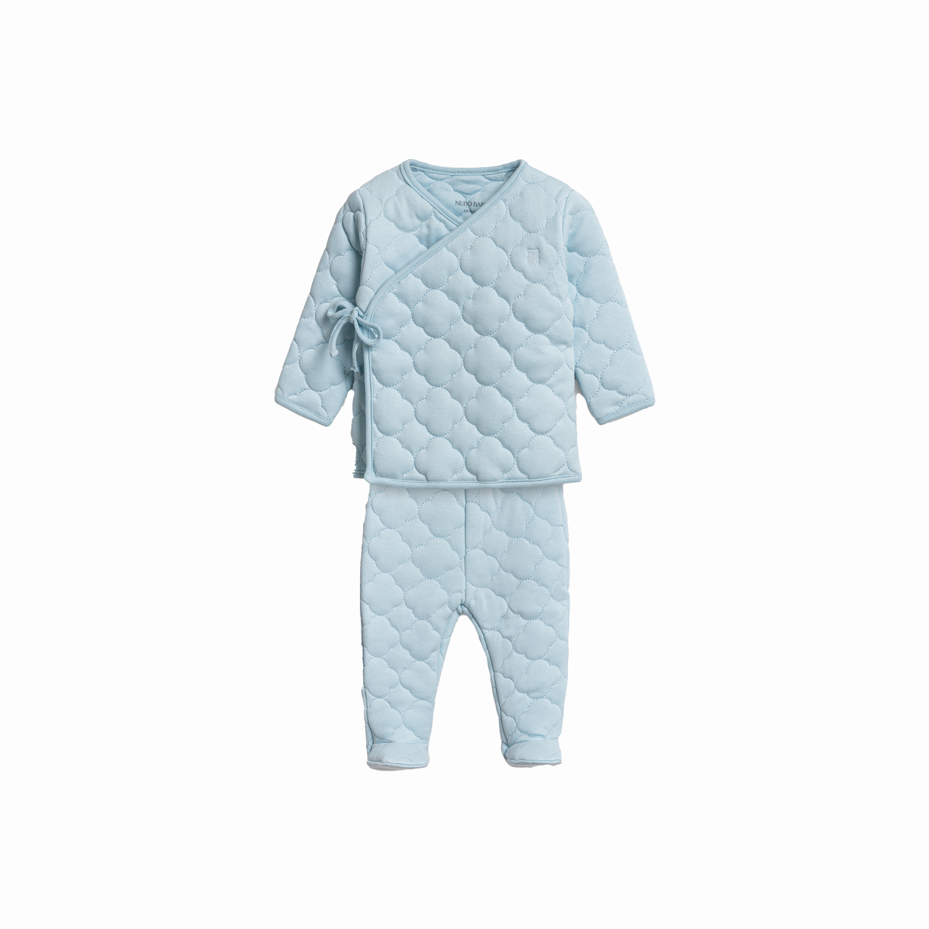 2-Piece Cloud Quilted Blue Jacket & Pant Set