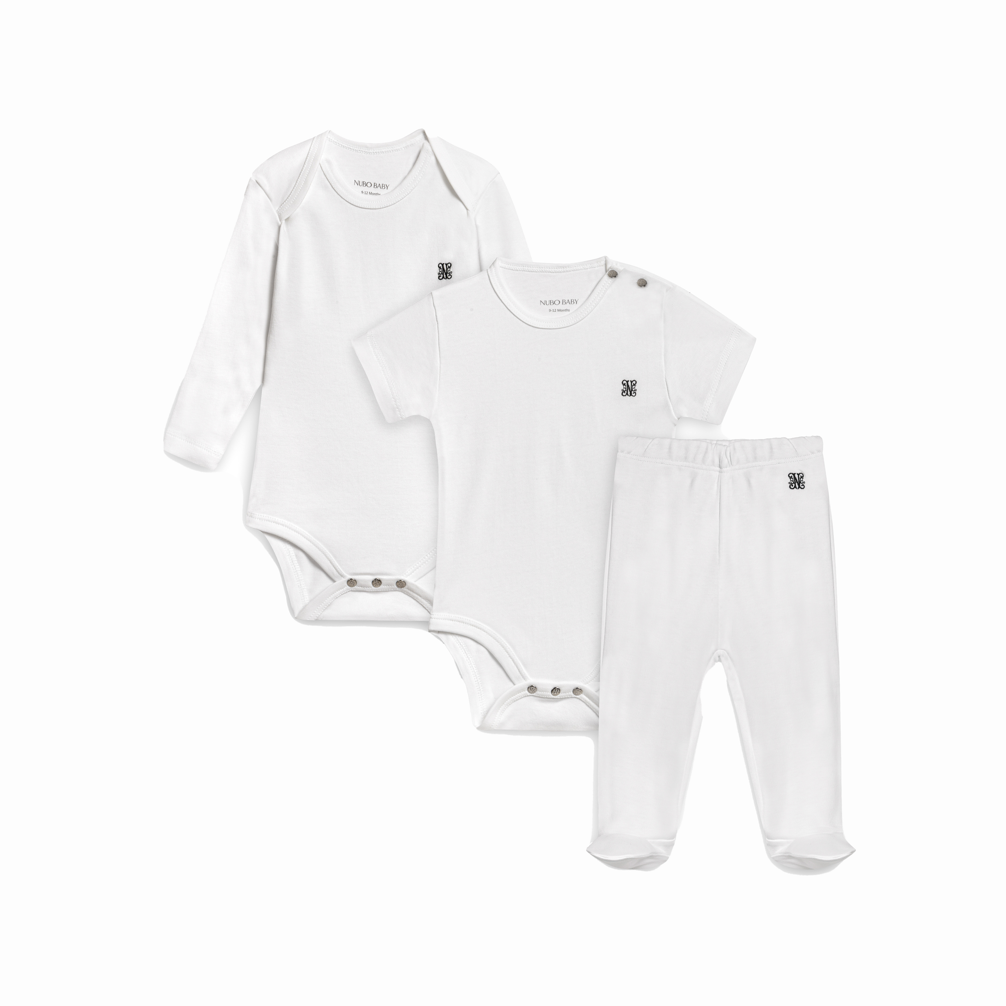 3-Piece Monogram Bodysuit & Baby Legging Set