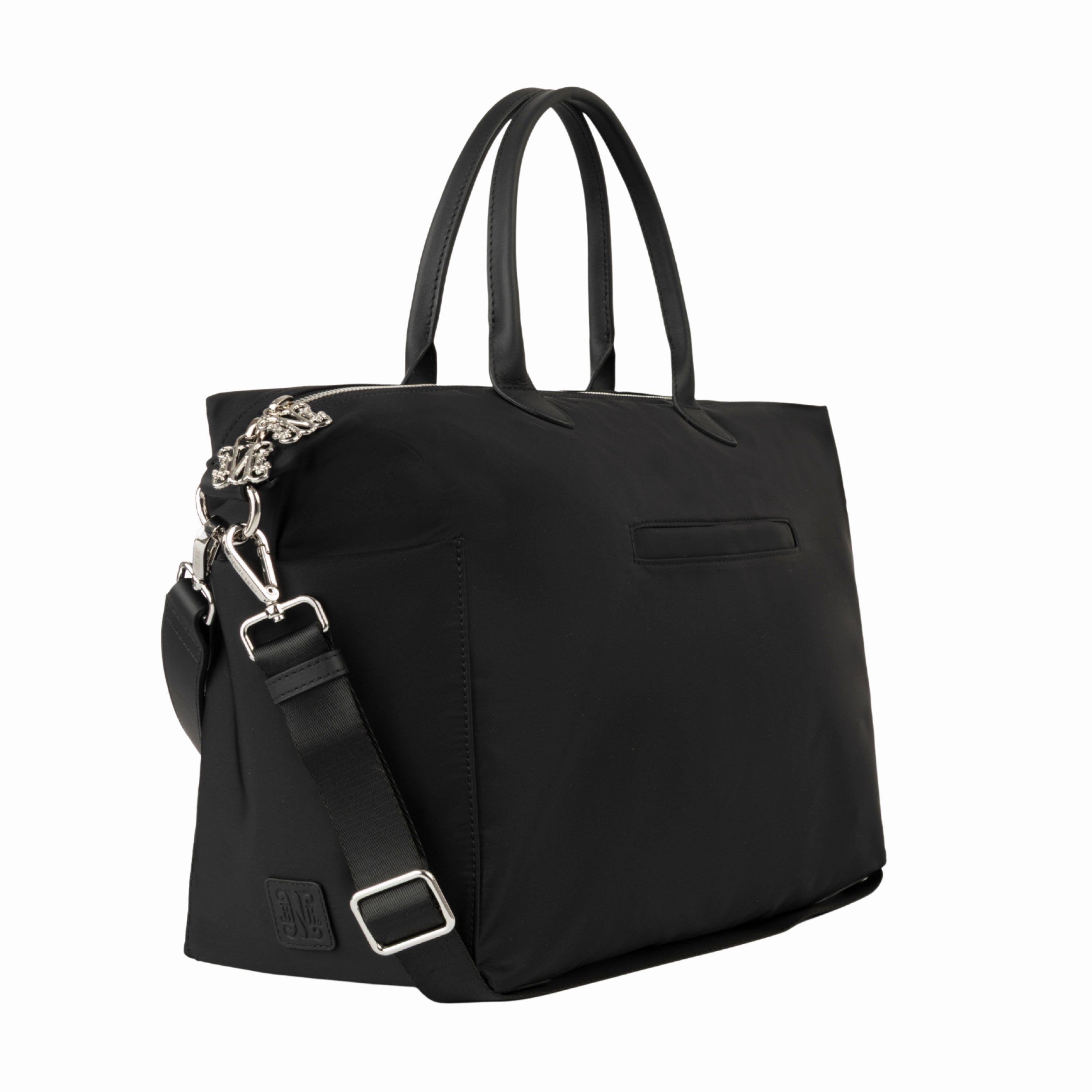 Monogram Black Diaper Bag