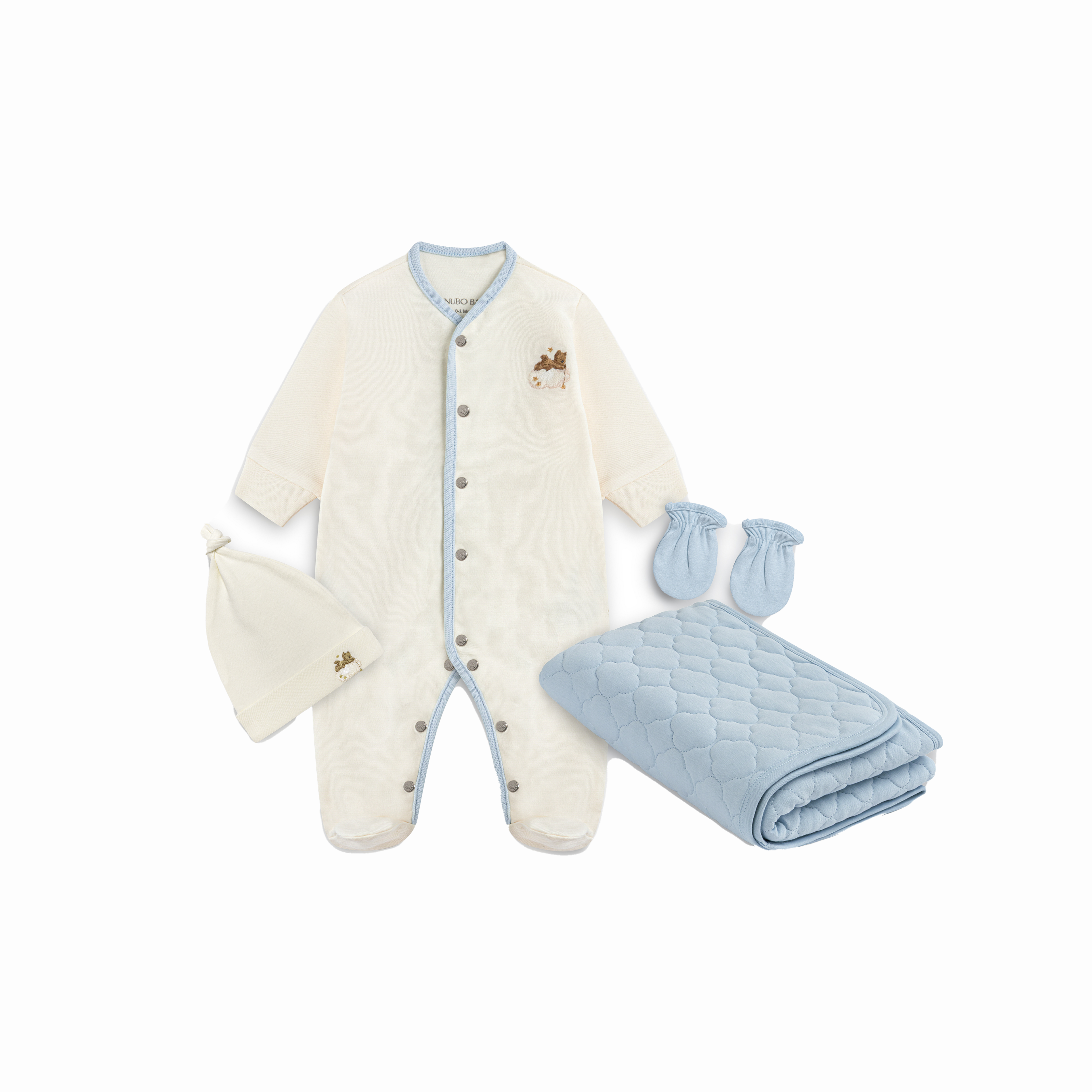 4-Piece Newborn Set - Teddy