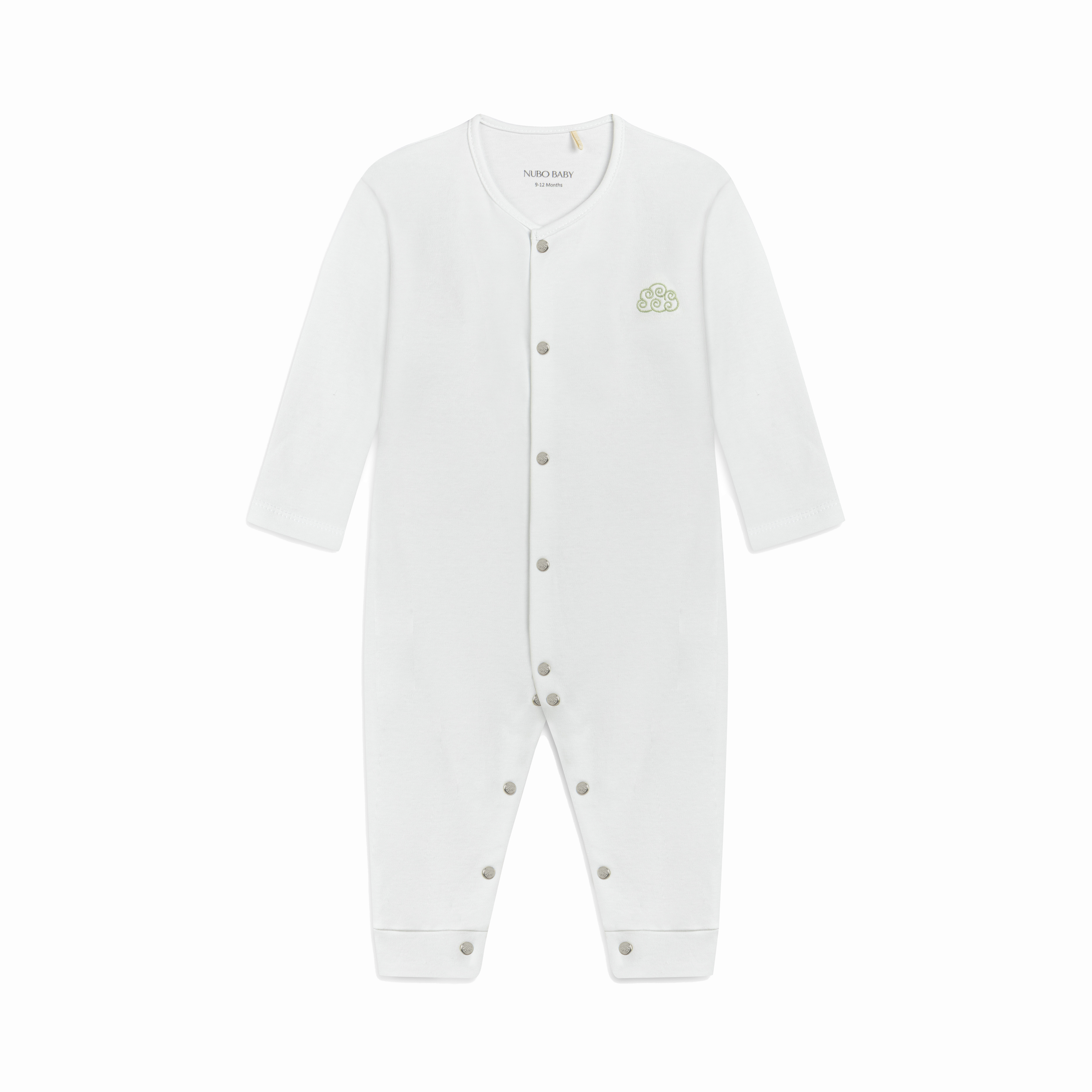 Cloud Embroidered Pajama Jumpsuit