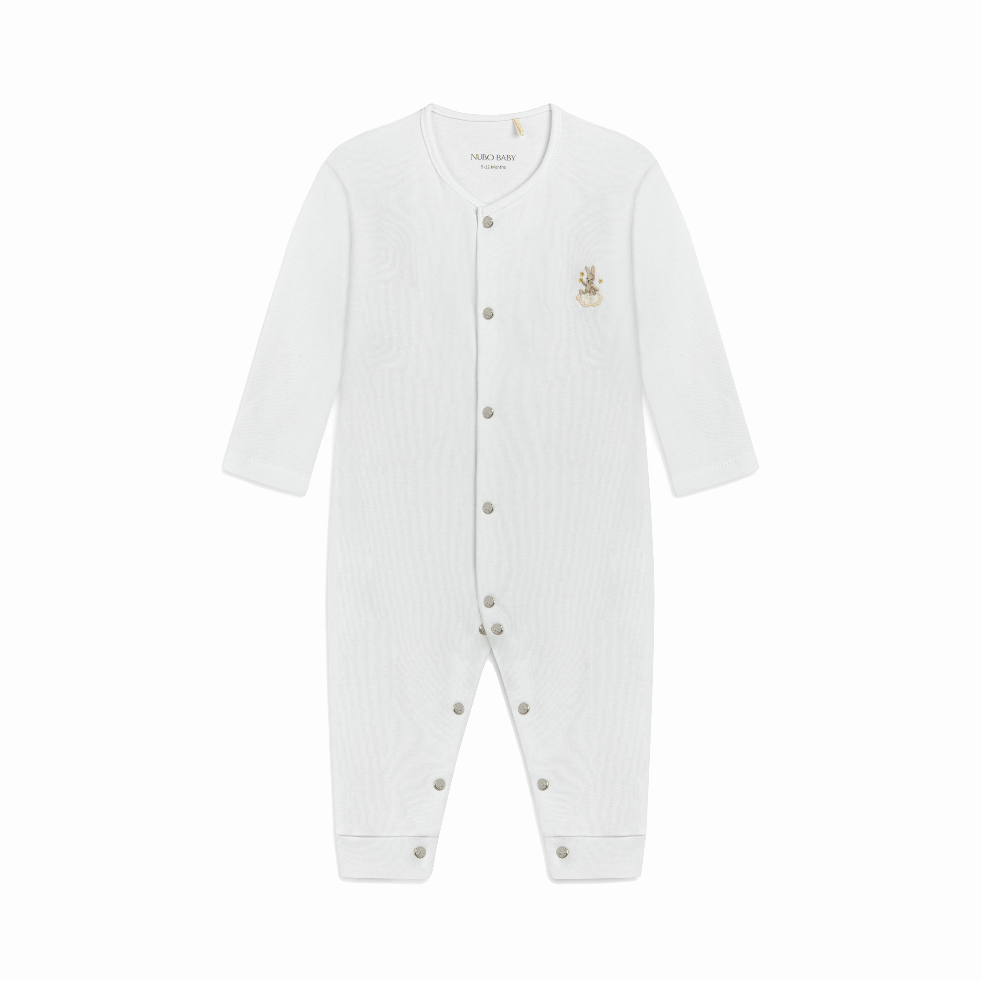 Rabbit Embroidered Pajama Jumpsuit