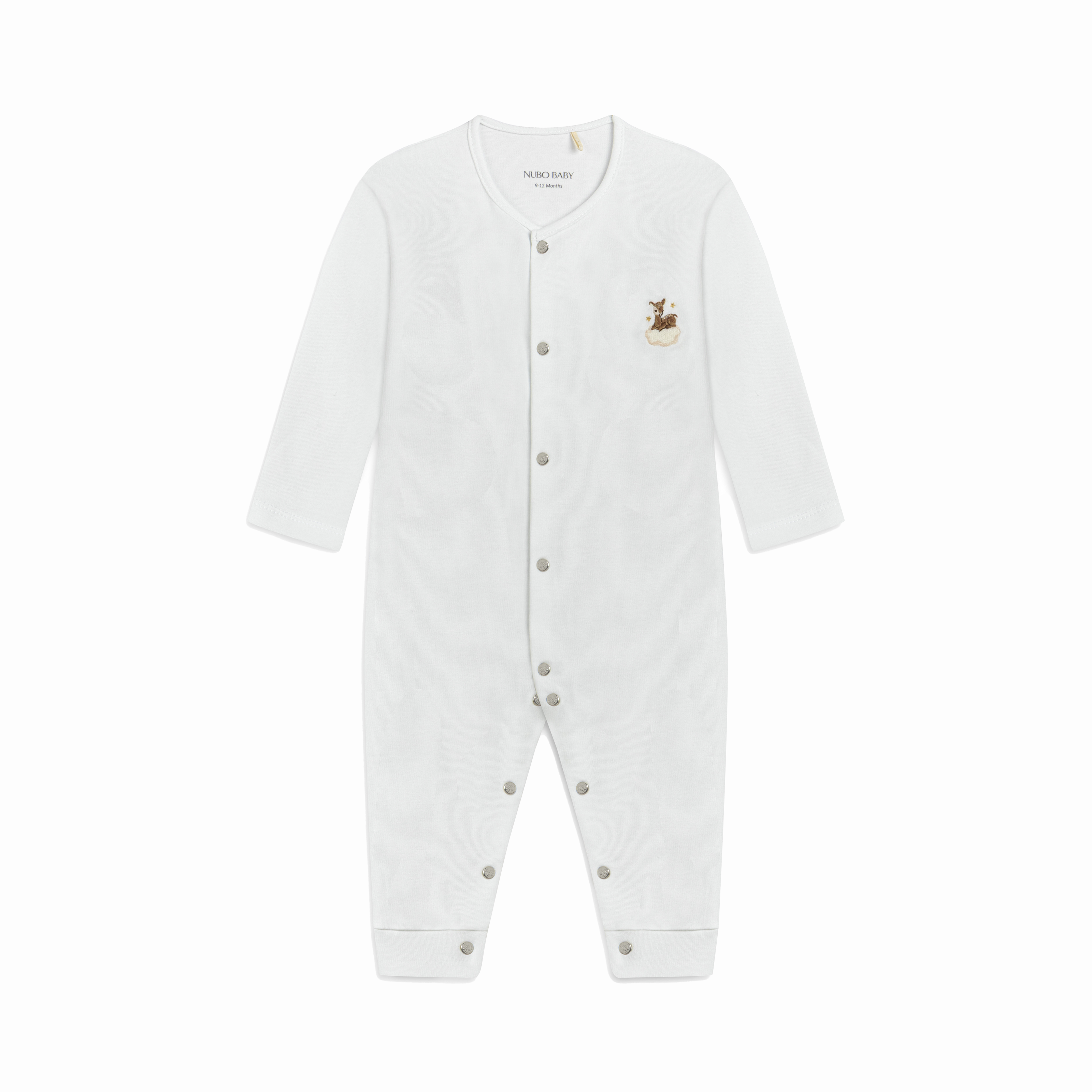 Deer Embroidered Pajama Jumpsuit