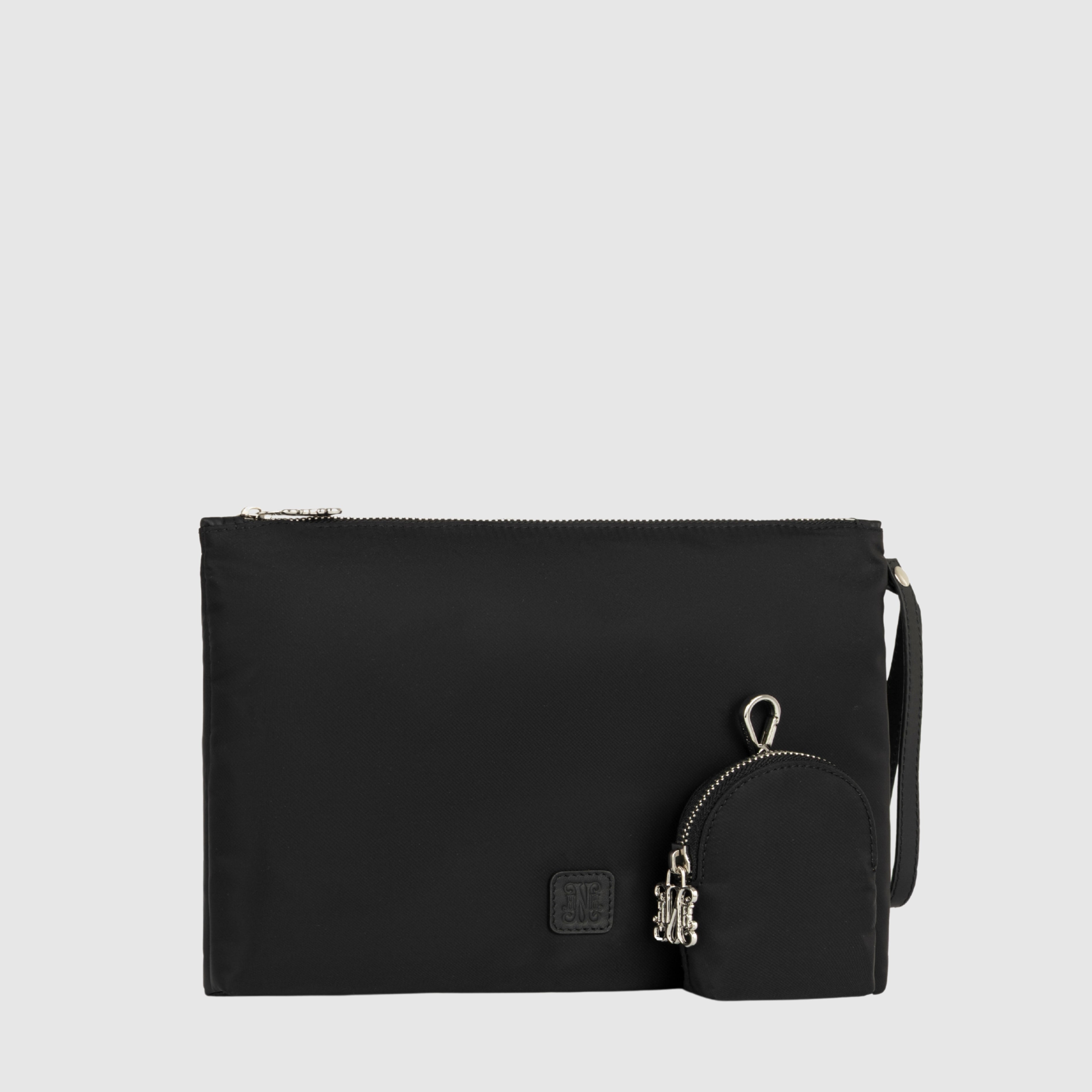 Monogram Black Diaper Bag Set
