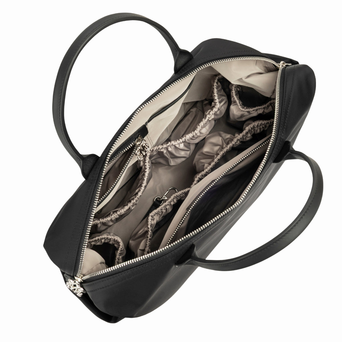 Monogram Black Diaper Bag