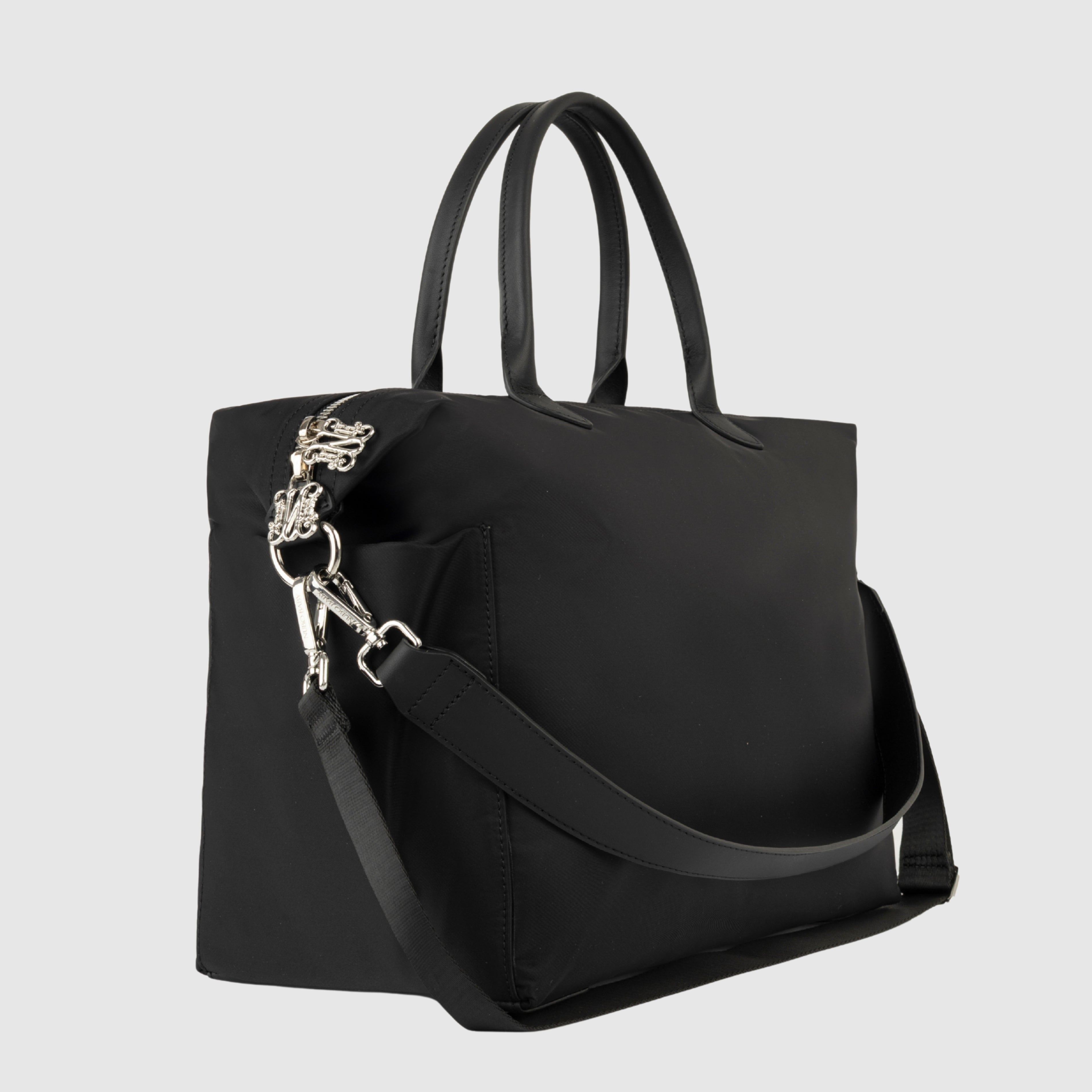 Monogram Black Diaper Bag