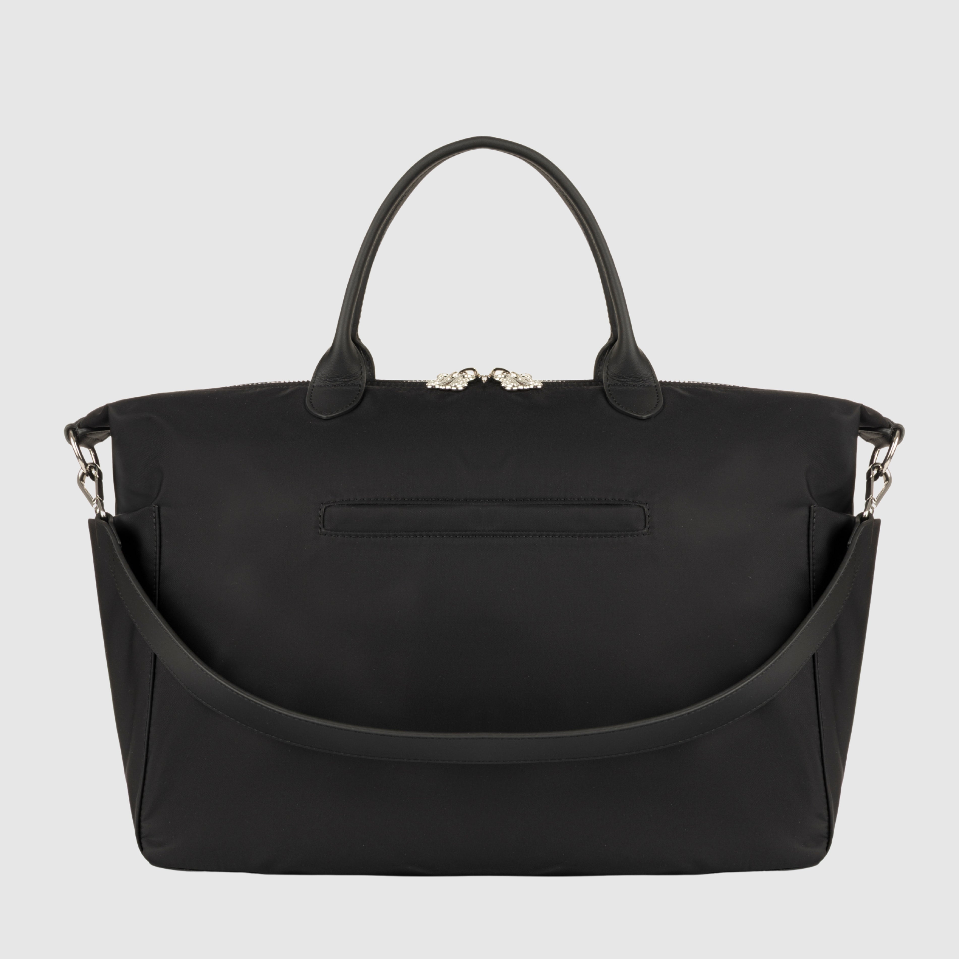 Monogram Black Diaper Bag