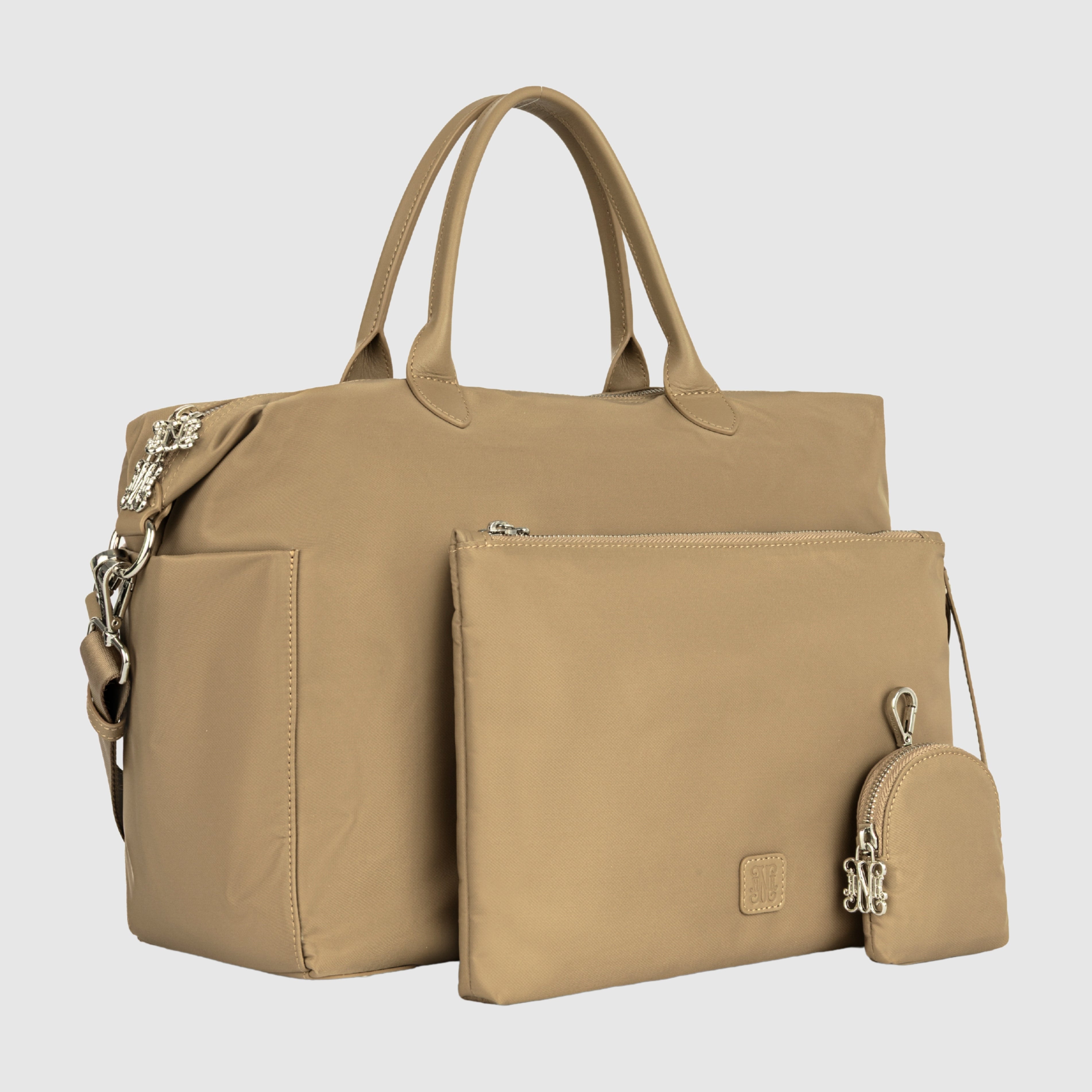 Monogram Mink Diaper Bag Set