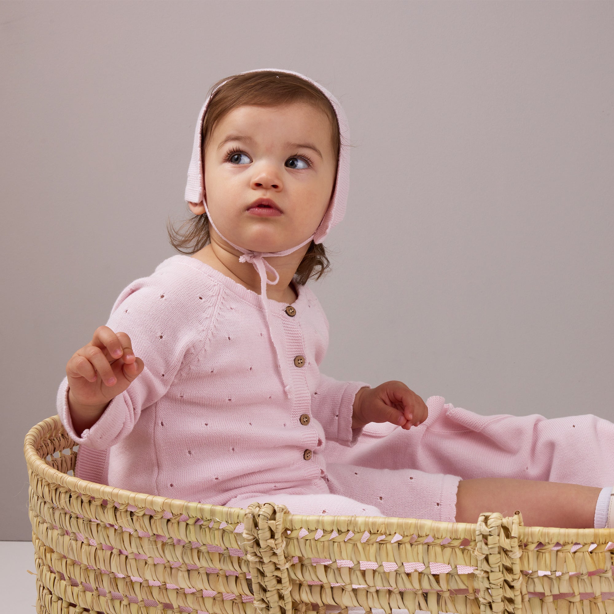 Pink Knit Jumpsuit & Blanket Set