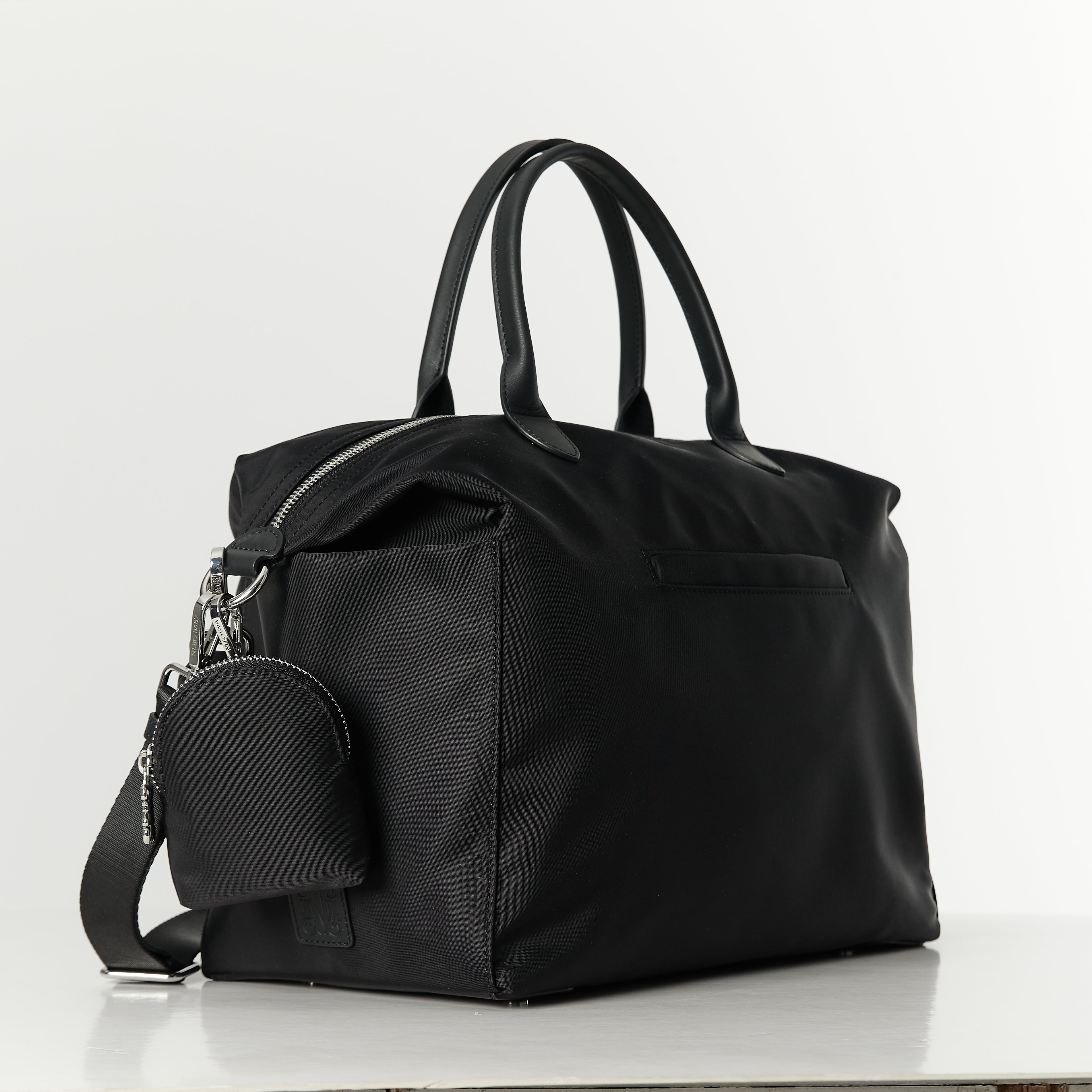 Monogram Black Diaper Bag Set